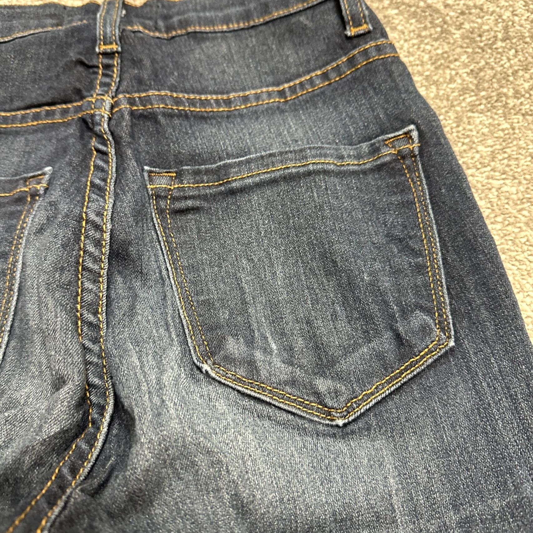 Fashion Nova Fashion Nova Jeans Juniors 3 Blue Dark Wash High Rise Casual 22x29 Jeggings Size 26" / US 2 / IT 38 - 6 Thumbnail