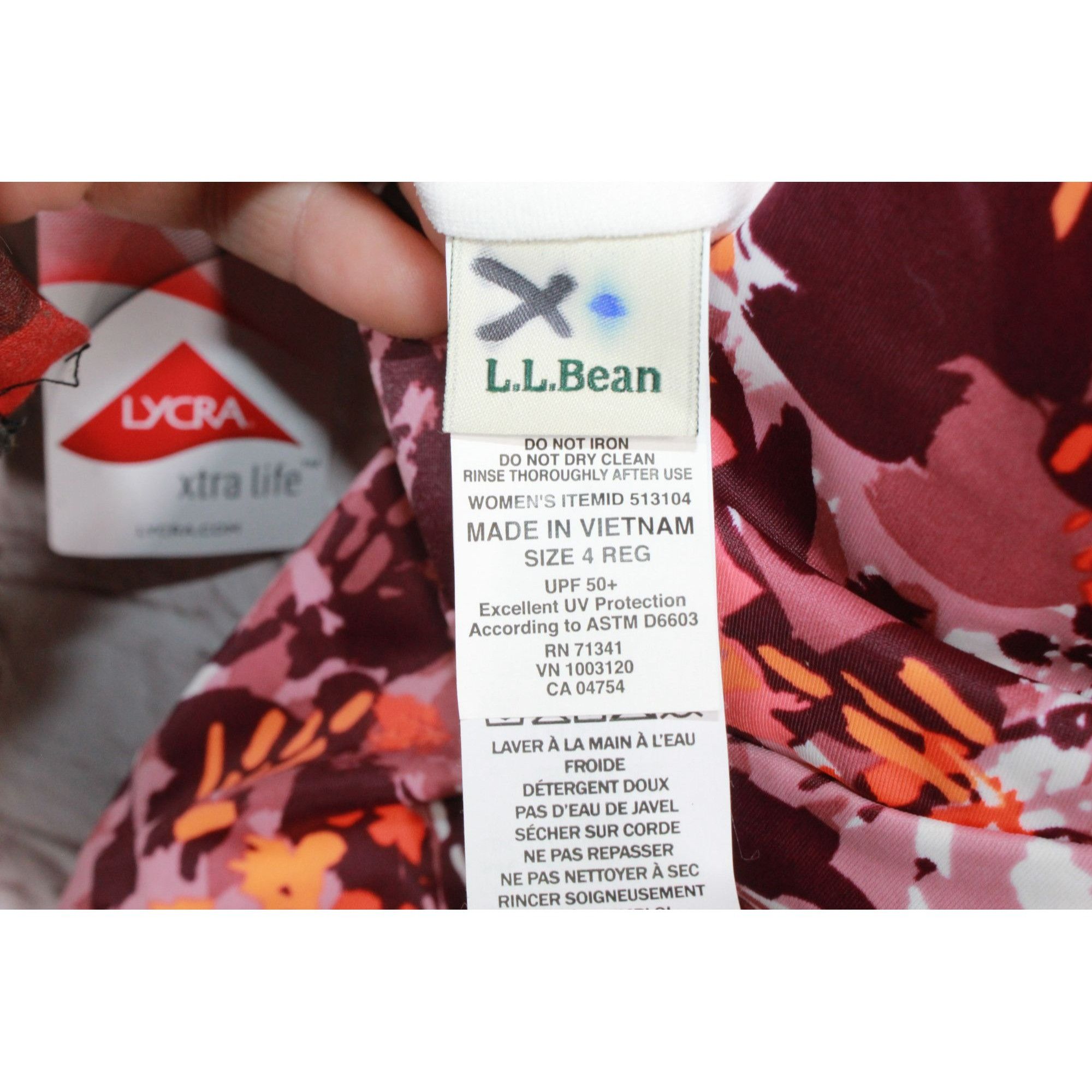 L.L. Bean LL Bean Women's BeanSport Swimwear High Neck Tankini Top Size S / US 4 / IT 40 - 7 Thumbnail