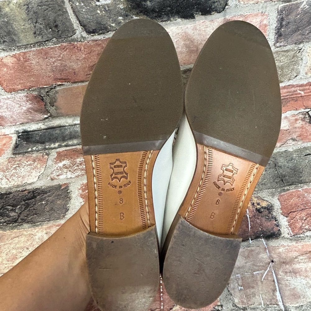 Other Amalfi White Leather Loafers Size 8 Size US 8 / IT 38 - 5 Thumbnail
