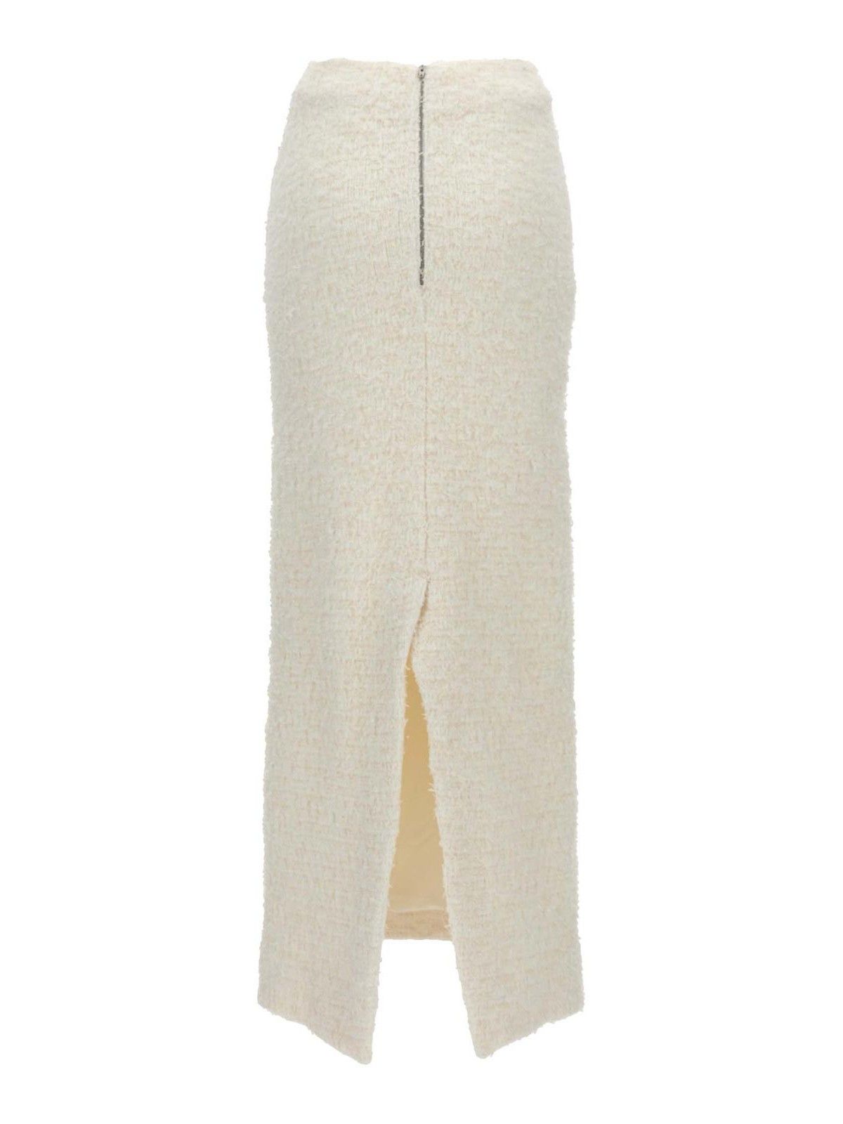 Balenciaga o1srvl11e0526 Maxi Skirt in White Size 27" / US 4 / IT 40 - 2 Thumbnail