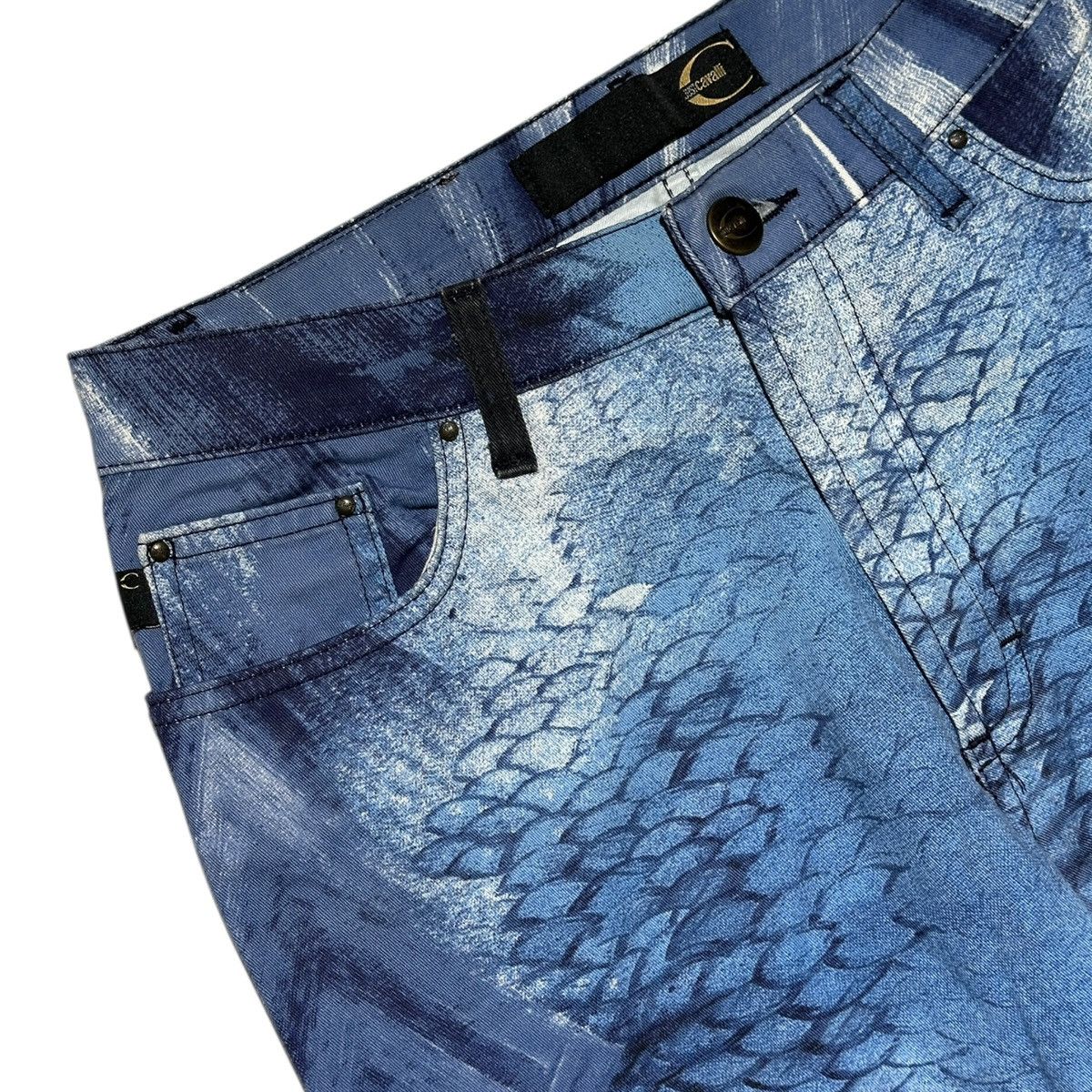 Roberto Cavalli Archive snakeskin graphic denim Size 28" / US 6 / IT 42 - 2 Thumbnail