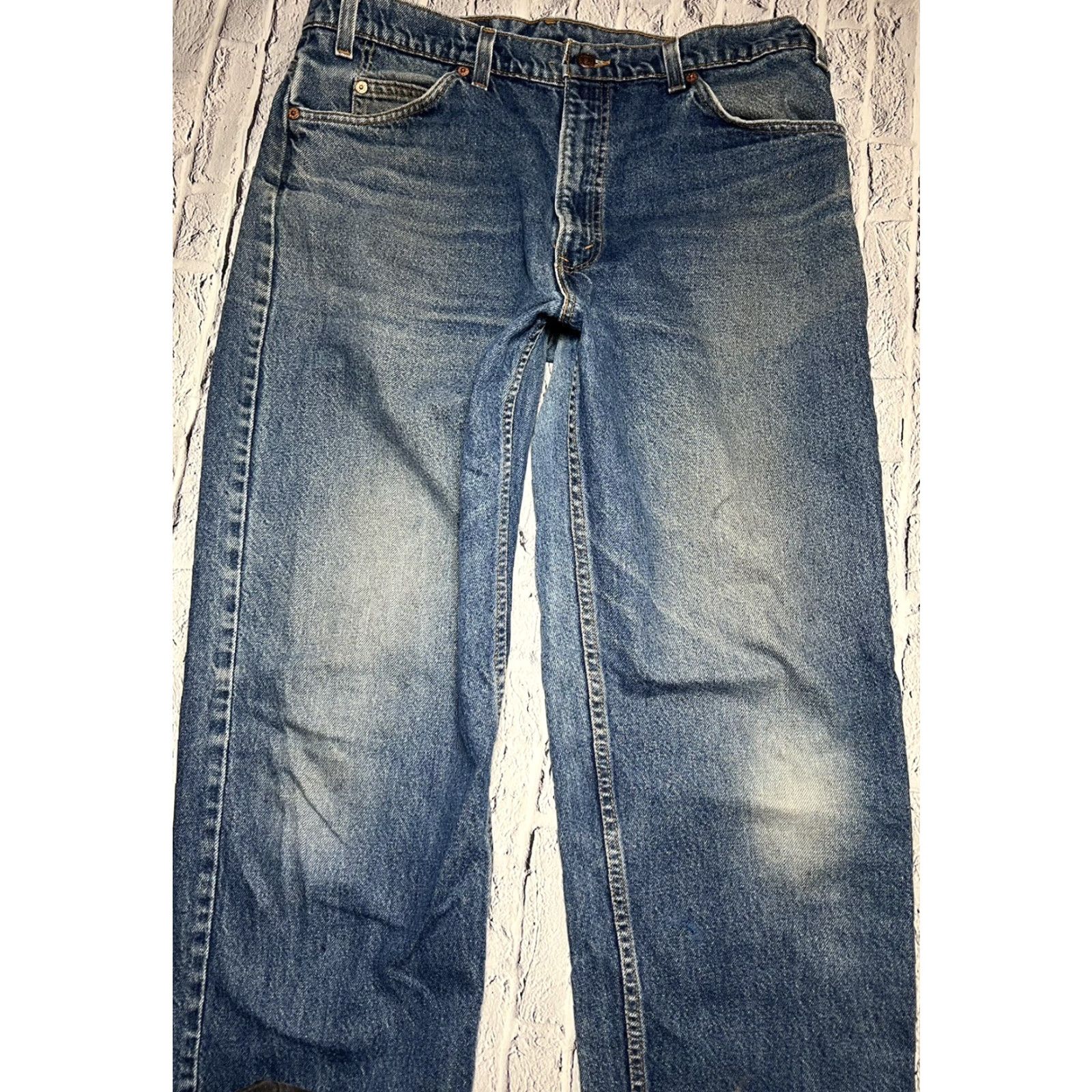 Levi's VINTAGE Levi's Jeans Blue Denim White Tab 575 Made in USA 38 X 34 Mens Size US 38 / EU 54 - 4 Thumbnail
