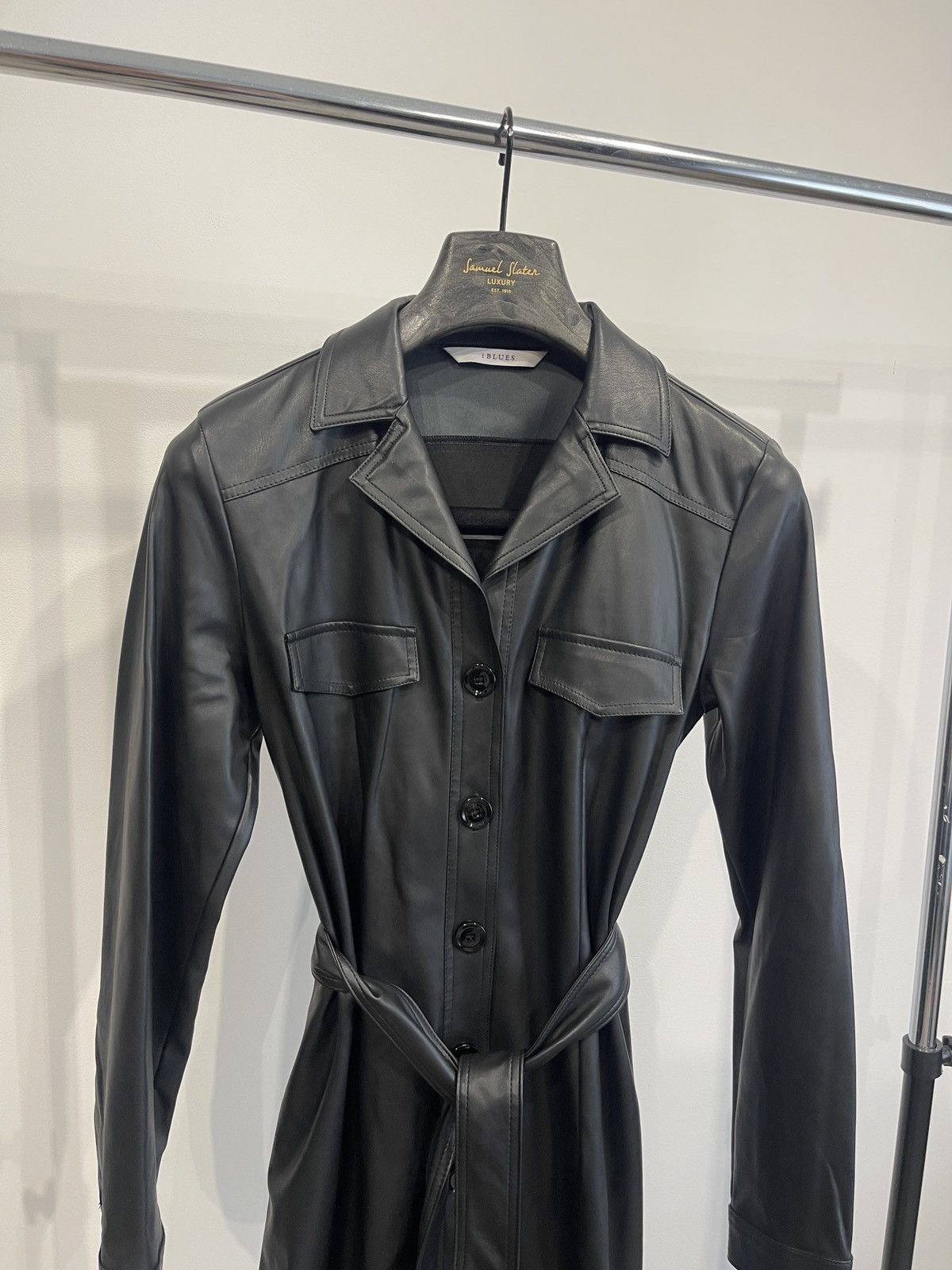 Max Mara Iblues max mara Istrice dress made of black faux leather 42 Size M / US 6-8 / IT 42-44 - 7 Thumbnail