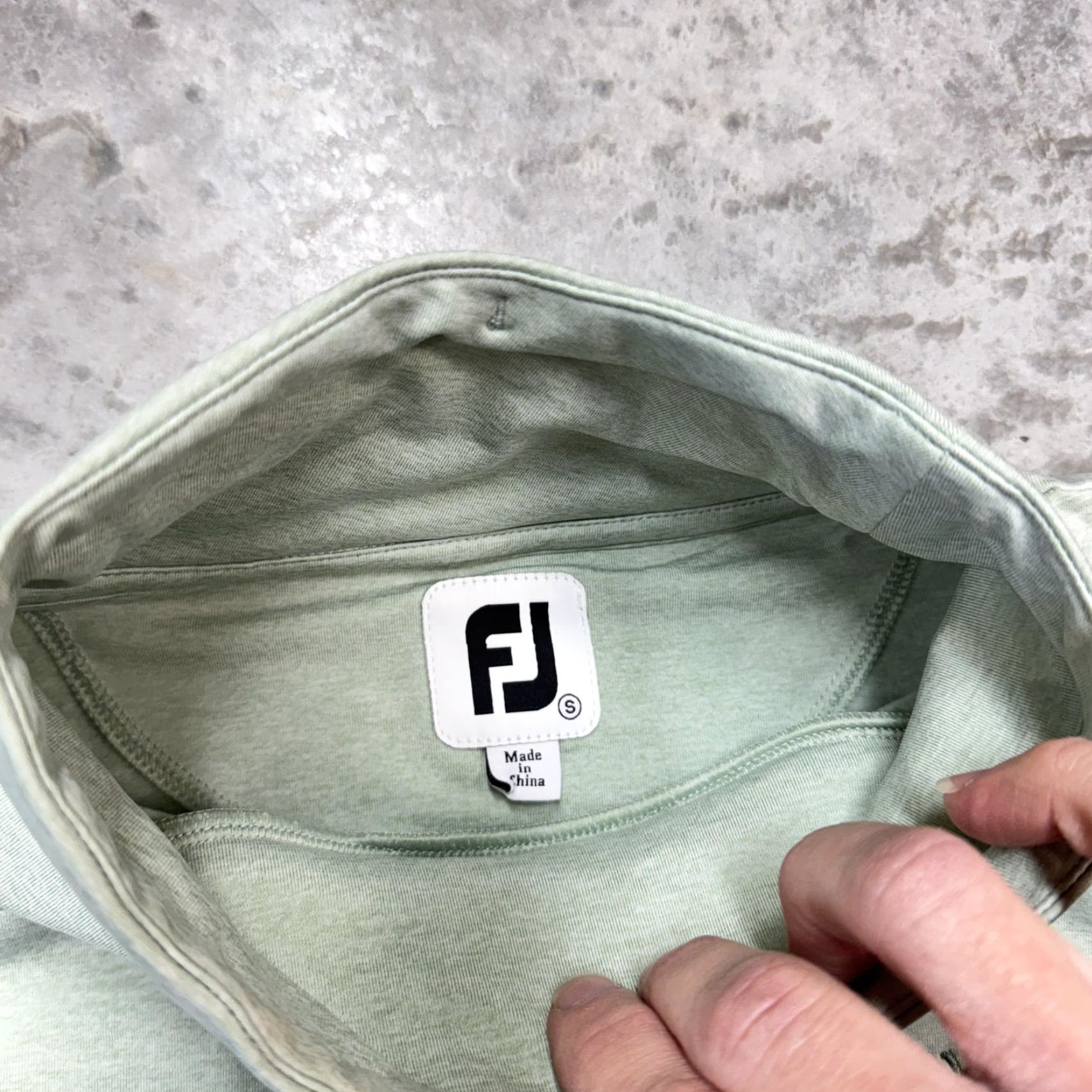 Footjoy FootJoy Watersound Club Sweater Womens S Green Mock Neck Pullover Jersey Logo Solid Golf Pullover Size S / US 4 / IT 40 - 3 Thumbnail