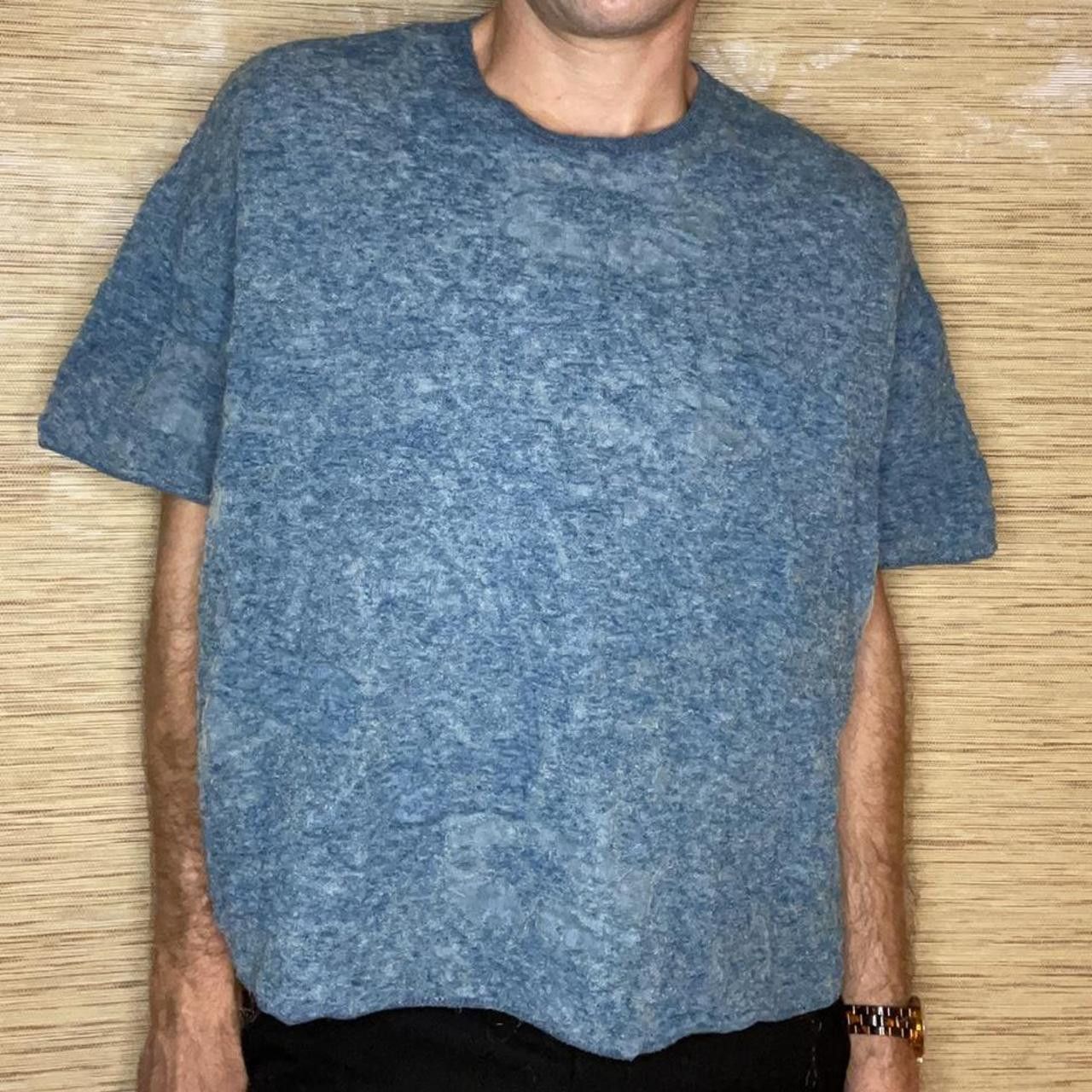 Acne Studios Textured Floral Print Cropped Tee Size US XS / EU 42 / 0 - 4 Thumbnail