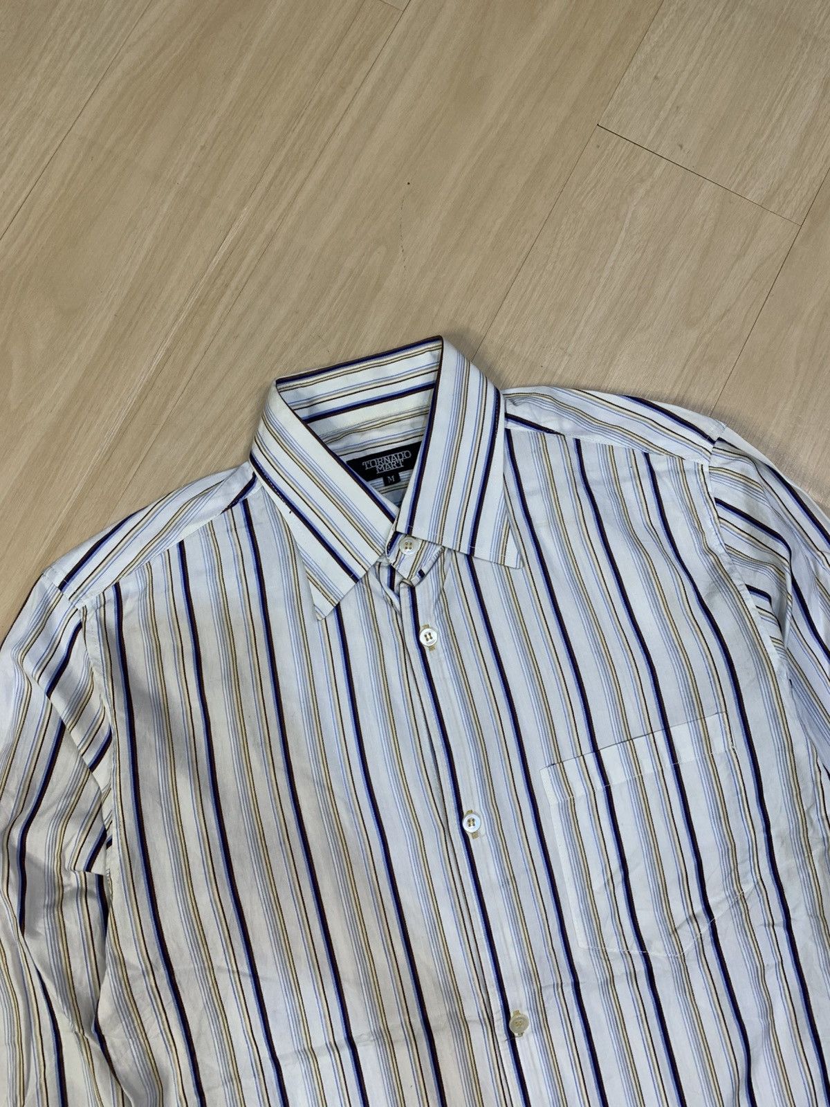 Tornado Mart Tornado Mart Stripe Shirt Size US M / EU 48-50 / 2 - 5 Thumbnail