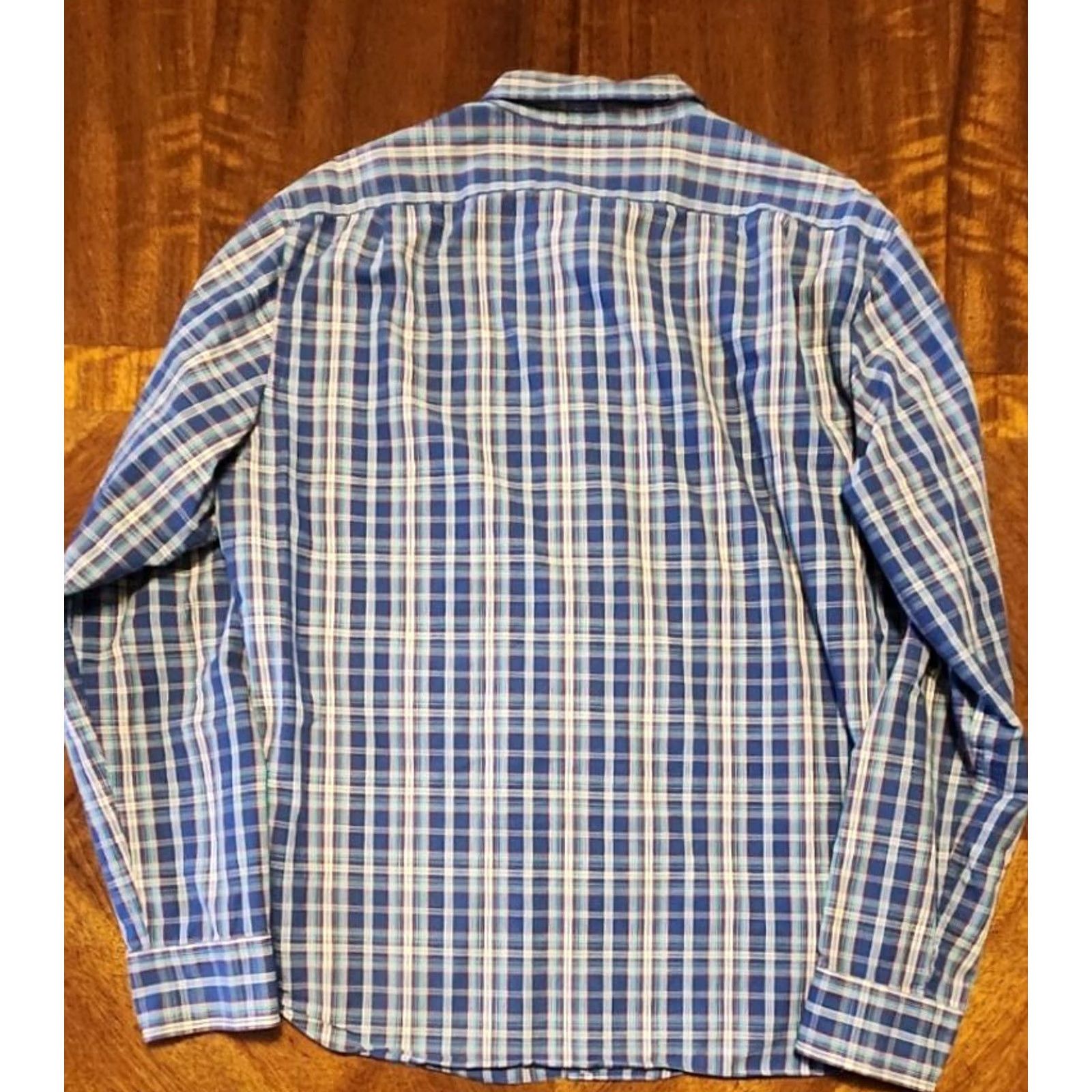 J.Crew J.Crew Button-Up Shirt Long Sleeve Plaid Cotton Oxford XL Slim Fit Mens Blue Red Size US XL / EU 56 / 4 - 2 Thumbnail