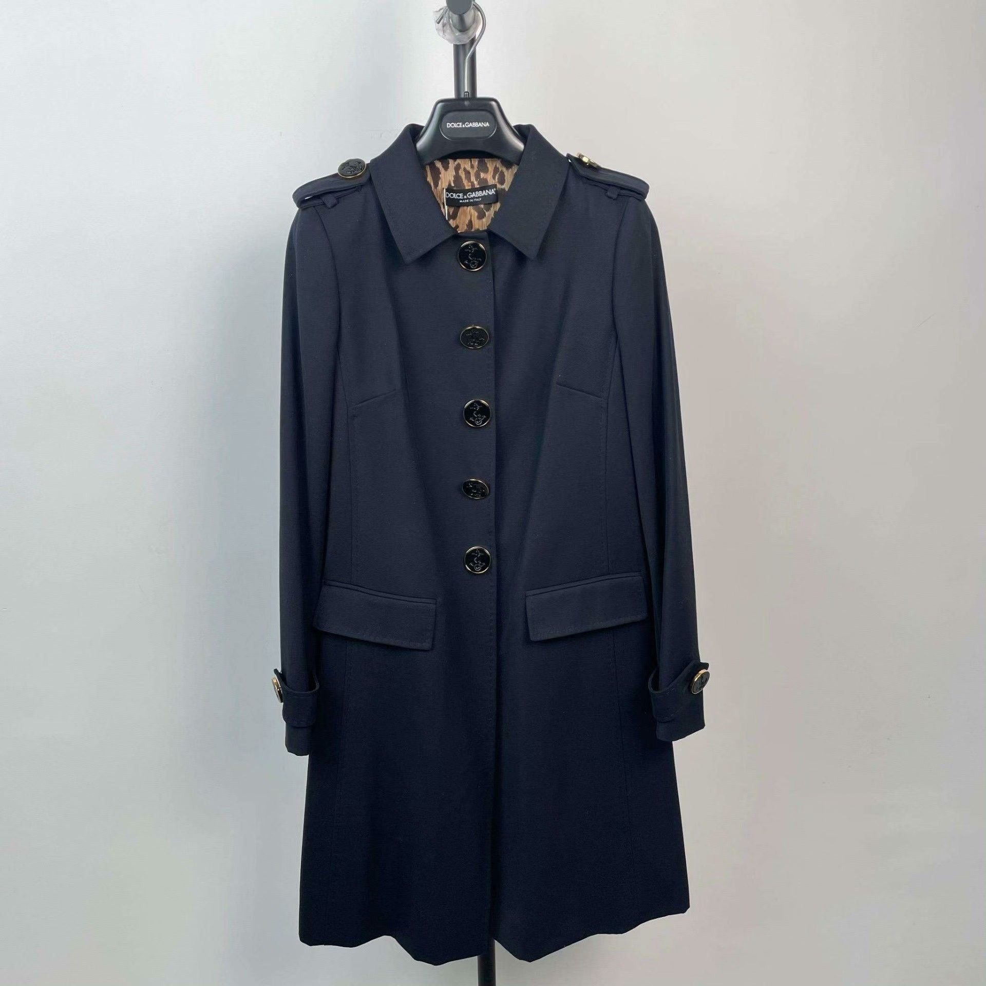 Dolce & Gabbana Dolce & Gabbana Black Coat 38 Women Size S / US 4 / IT 40 - 1 Thumbnail