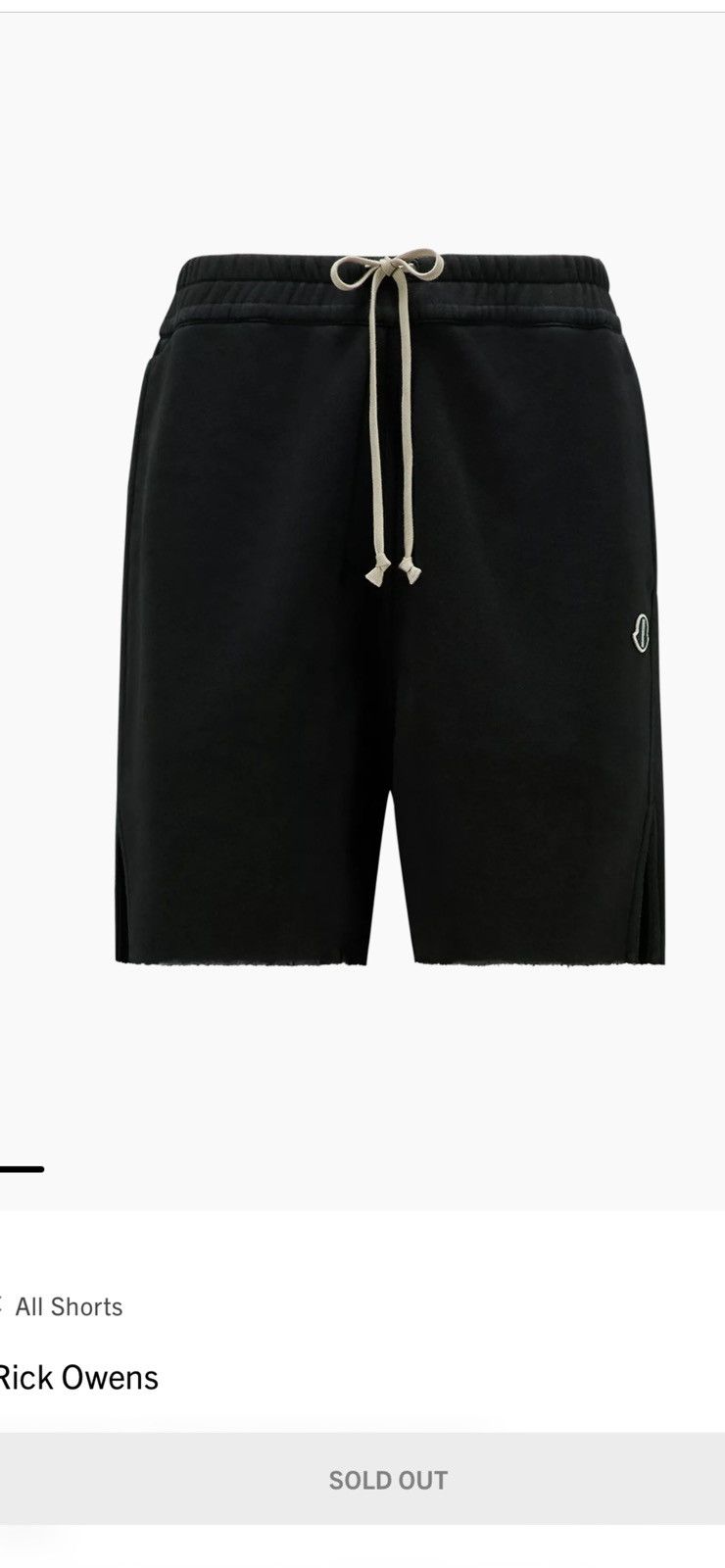 Rick Owens Rick Owens Moncler joggers shorts. M. $690 Size US 34 / EU 50 - 1 Thumbnail