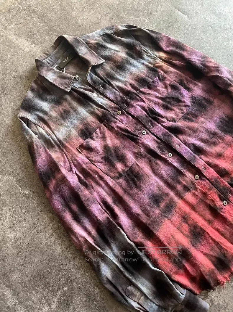 Amiri Amiri Three-Tone Tie-Dye Gradient Shirt Size US M / EU 48-50 / 2 - 3 Thumbnail