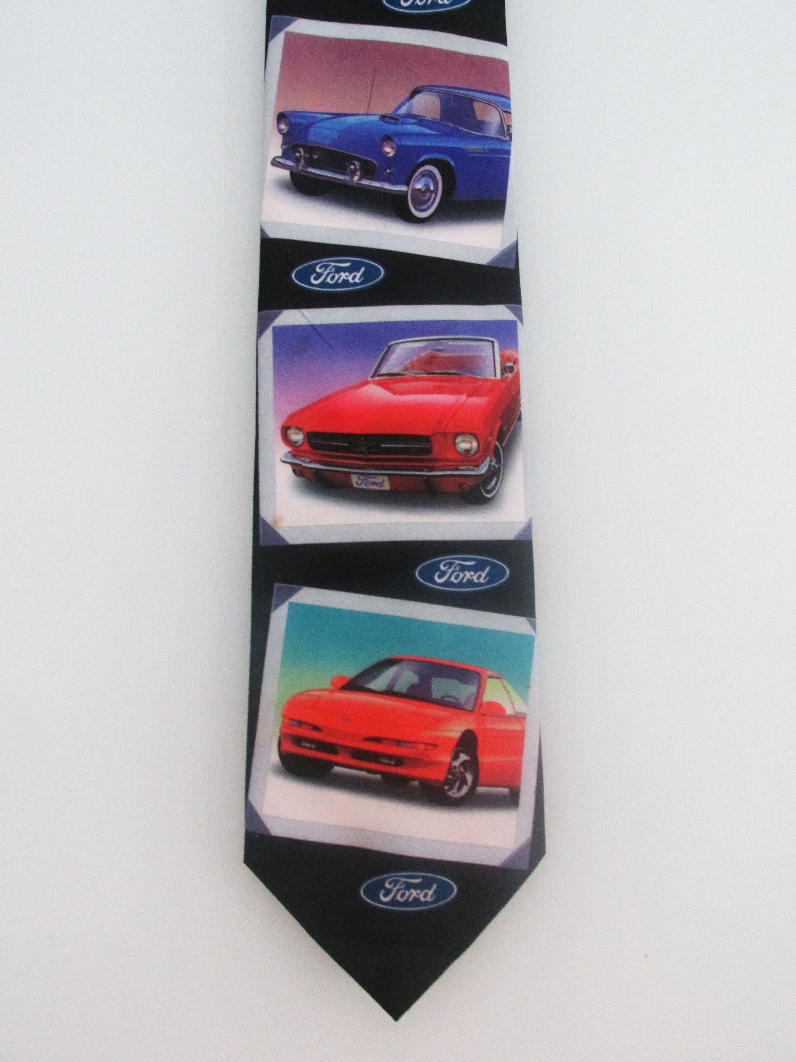 Other History of Ford Cars (NWOT) Men's Tie Vintage 1997 Size ONE SIZE - 2 Thumbnail