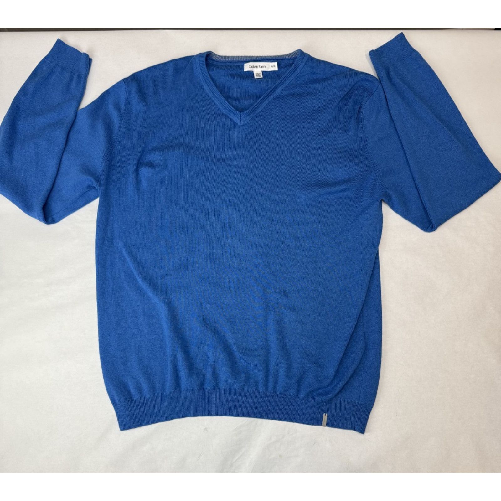 Calvin Klein Calvin Klein Sweater Blue Preppy Cotton Modal XL Size US XL / EU 56 / 4 - 1 Thumbnail