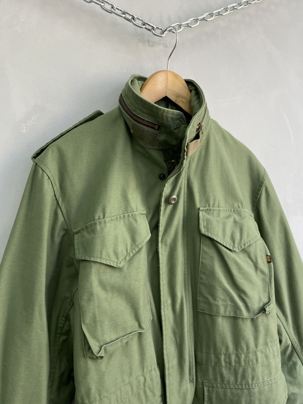 Alpha Industries Vintage 90s Army military Alpha Industries jacket parkas Size US S / EU 44-46 / 1 - 3 Thumbnail