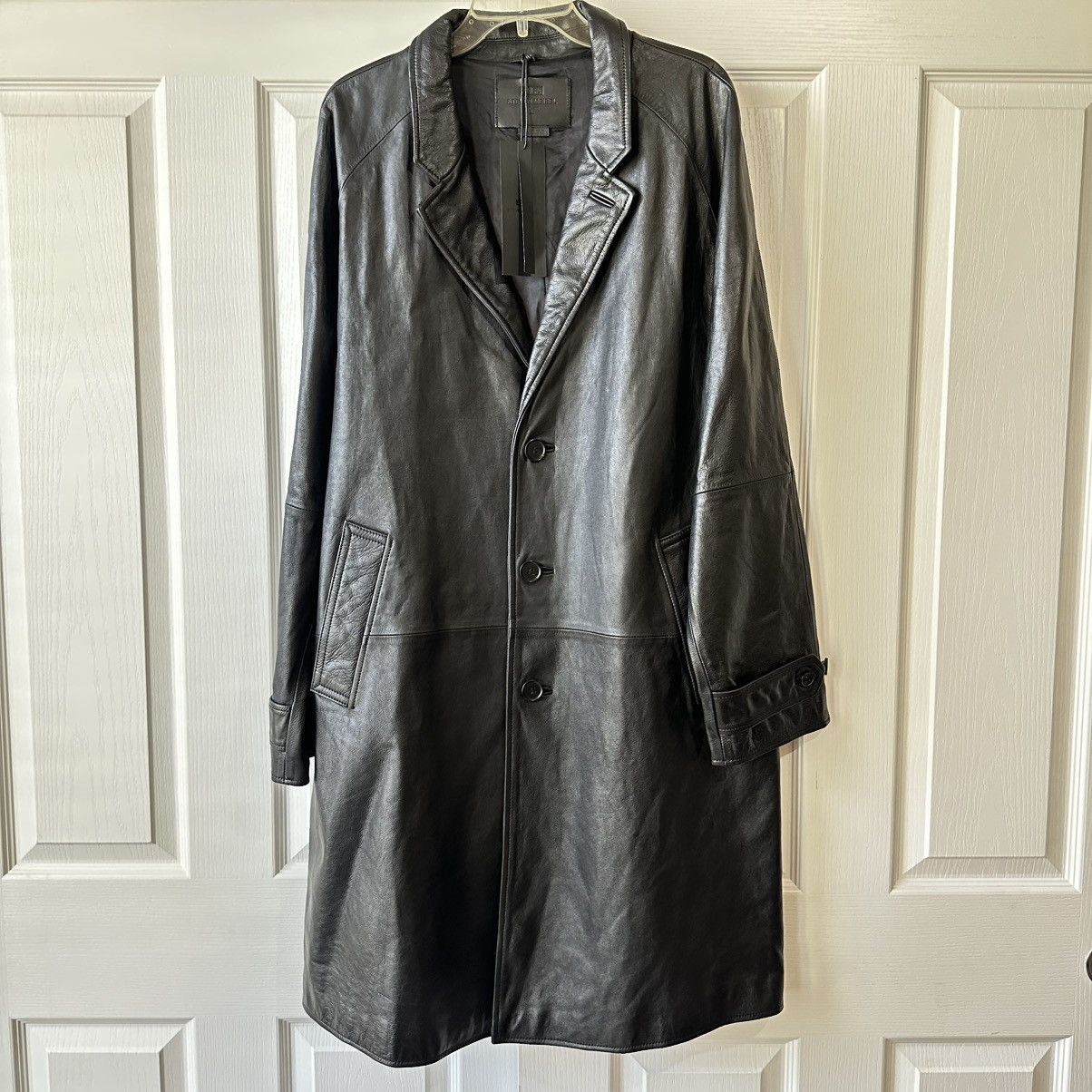 Zara New $439 Zara Steven Meisel Leather Black Trench Coat Large Size US L / EU 52-54 / 3 - 2 Thumbnail