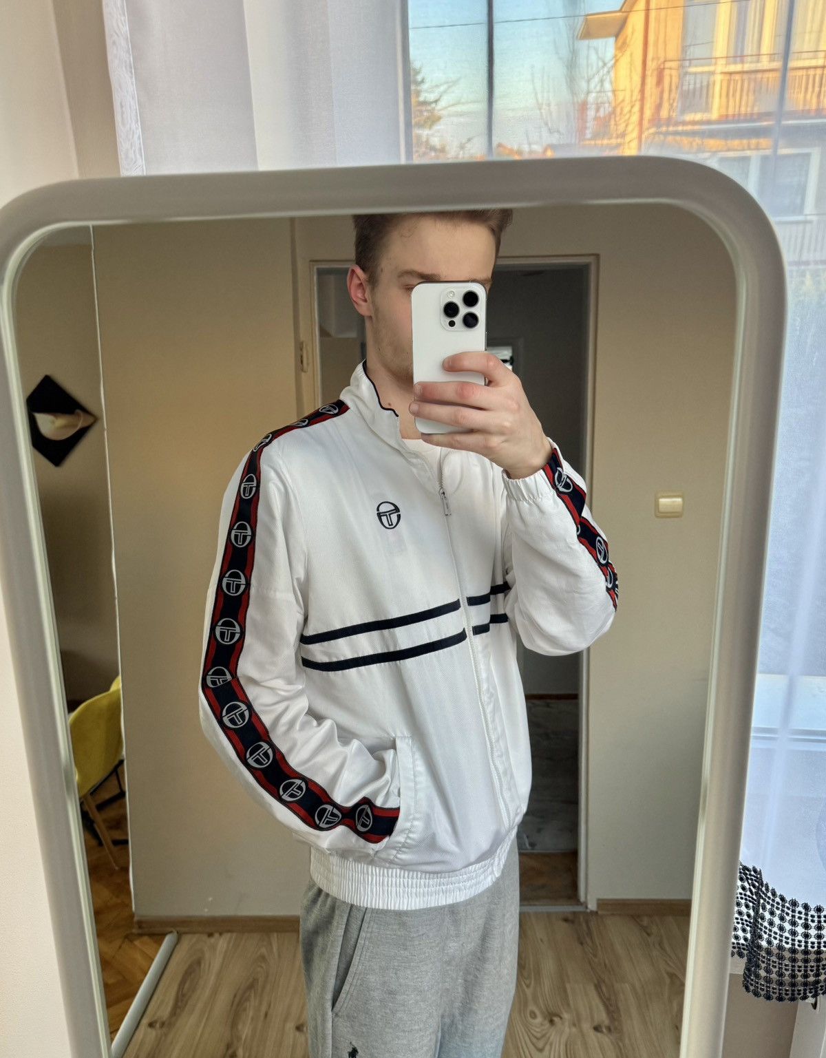 Sergio Tacchini × Vintage Sergio Tacchini Light Track Jacket Y2K Look Size US L / EU 52-54 / 3 - 3 Thumbnail