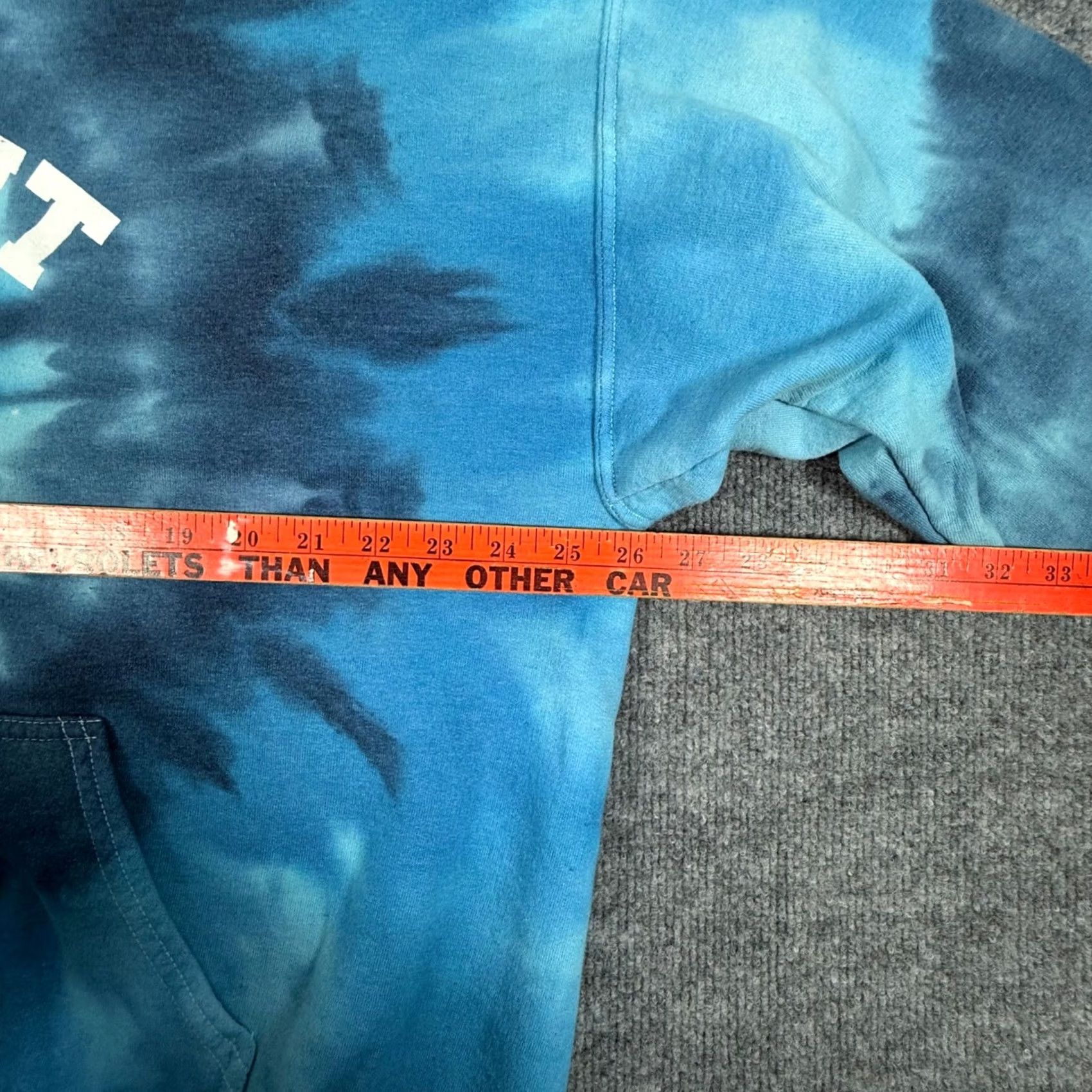 Gildan Y2K 90s Graphic Detroit XL Tie Dye Heavy Blend Hoodie Sweatshirt Festival Hippie Size US XL / EU 56 / 4 - 6 Thumbnail
