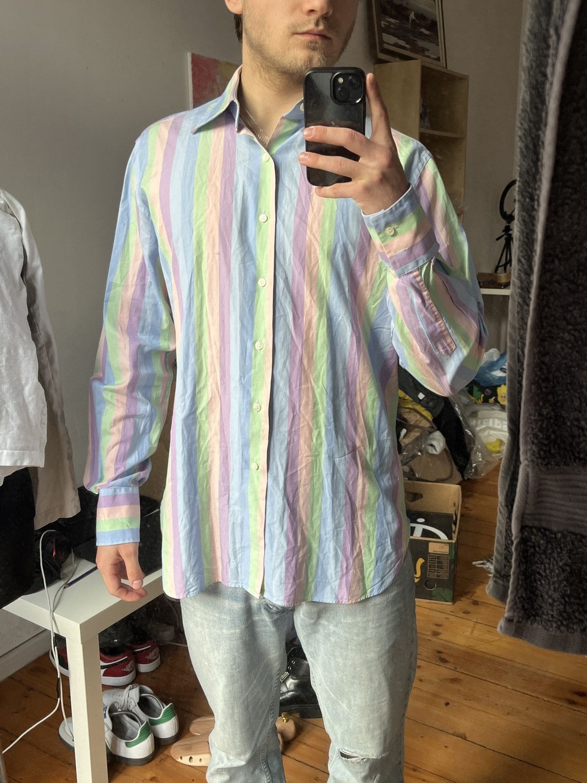 Sonia Rykiel Crazy multicolor Sonia Rykiel Homme shirt Size US M / EU 48-50 / 2 - 1 Thumbnail