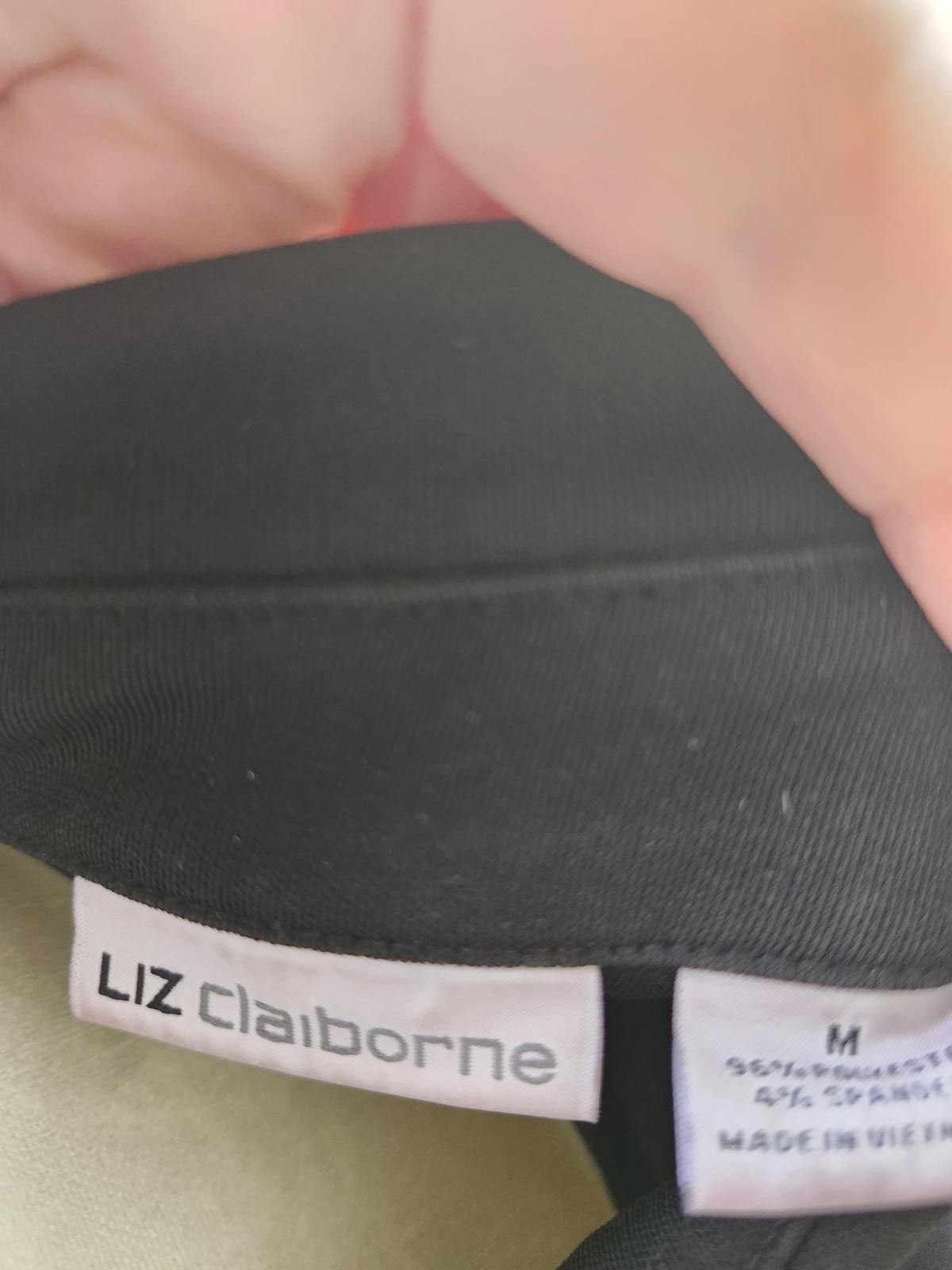 Designer Liz Clairborne M Black blouse Size M / US 6-8 / IT 42-44 - 2 Thumbnail