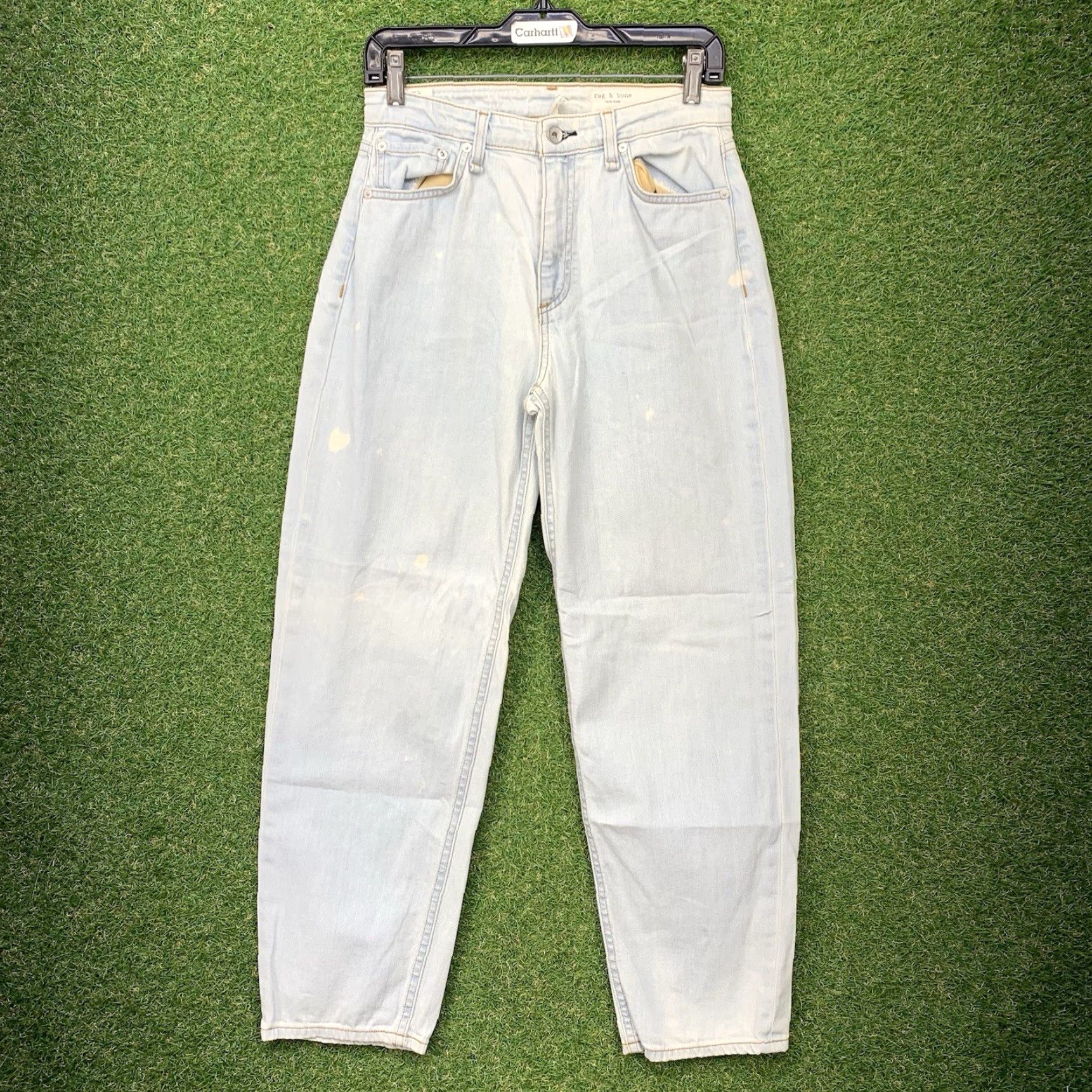 Rag & Bone rag & bone Jeans Womens 25 Regular 27x26 Blue High Rise Slim Stretch 5-Pocket Denim Jeans Rag & Bone Nina Cigarette Ankle Straight High Rise Size 42" / US 20 - 2 Thumbnail