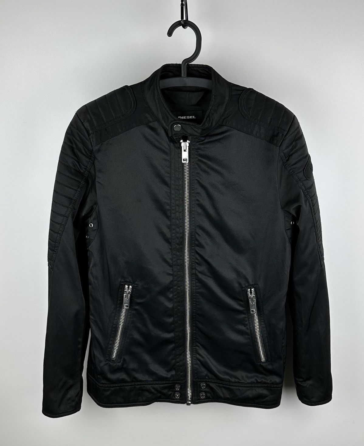 Diesel J-Shiro Mens Biker Moto Jacket Size Small Full Zip