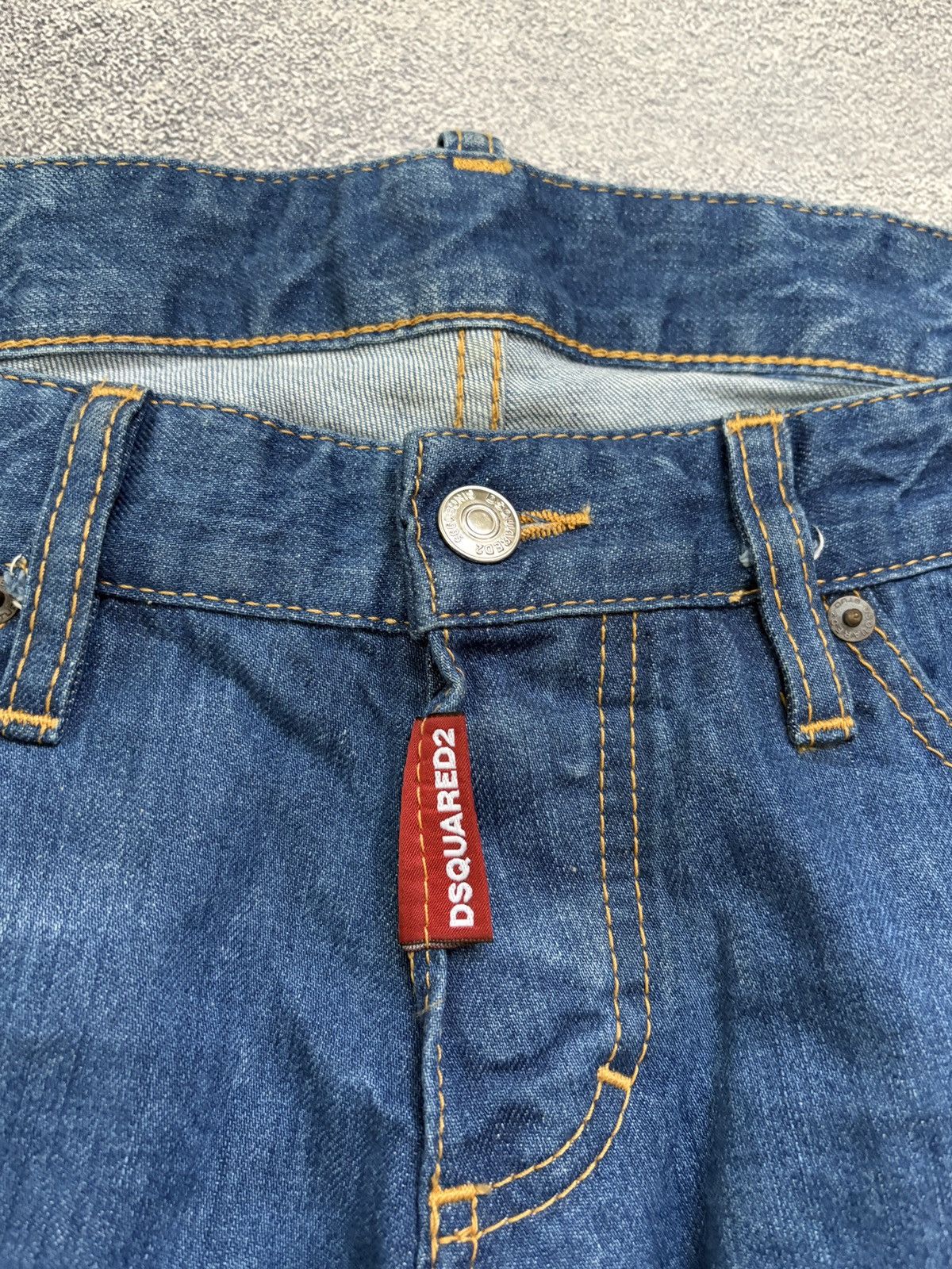 Dsquared2 **DSQUARED2 FW17 Two Tone Paneled Slim Jeans Blue Denim Size US 30 / EU 46 - 4 Thumbnail