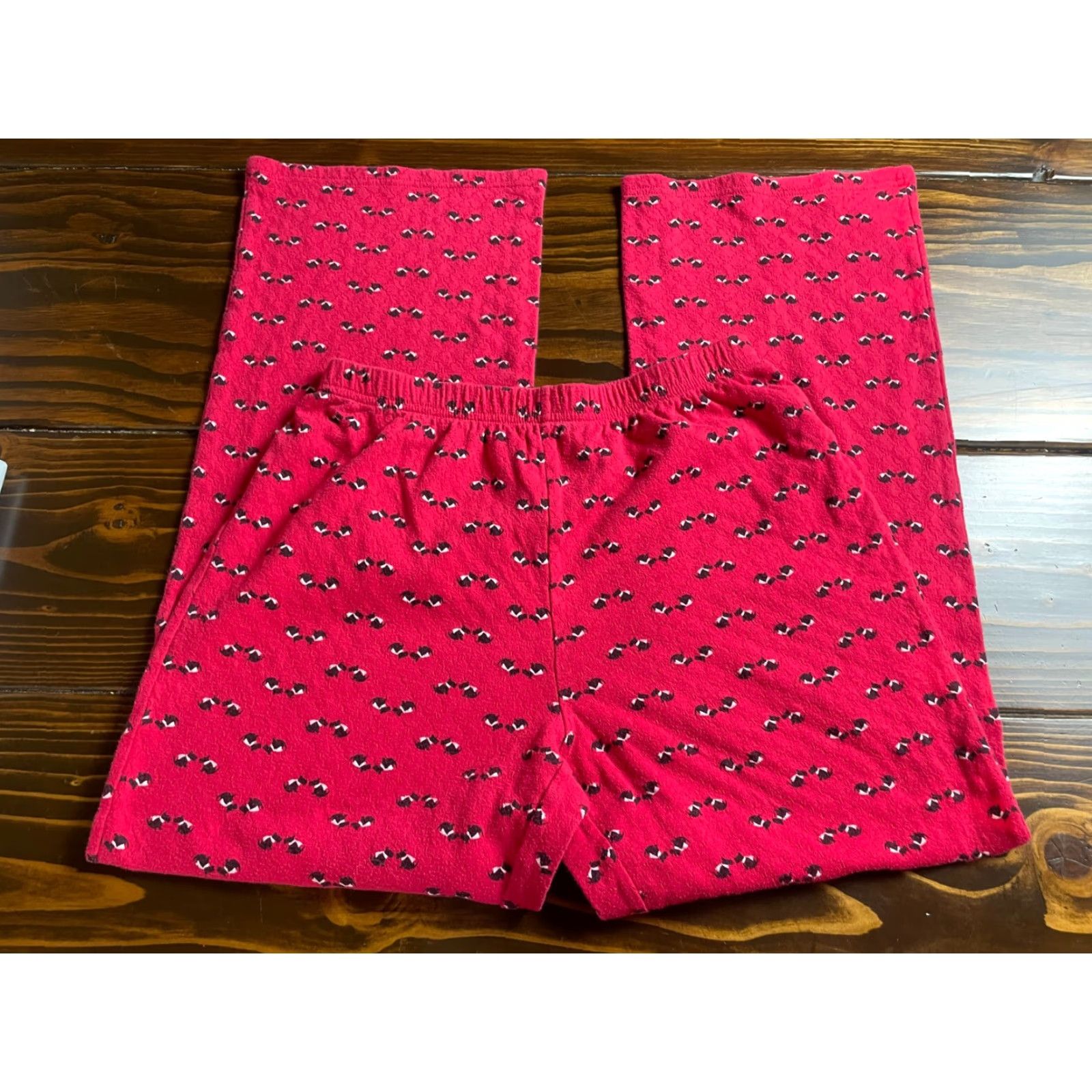 Croft & Barrow Croft & Barrow Pajama Pants Womens XS Red Animal Print Dog Cropped Size 26" / US 2 / IT 38 - 2 Thumbnail