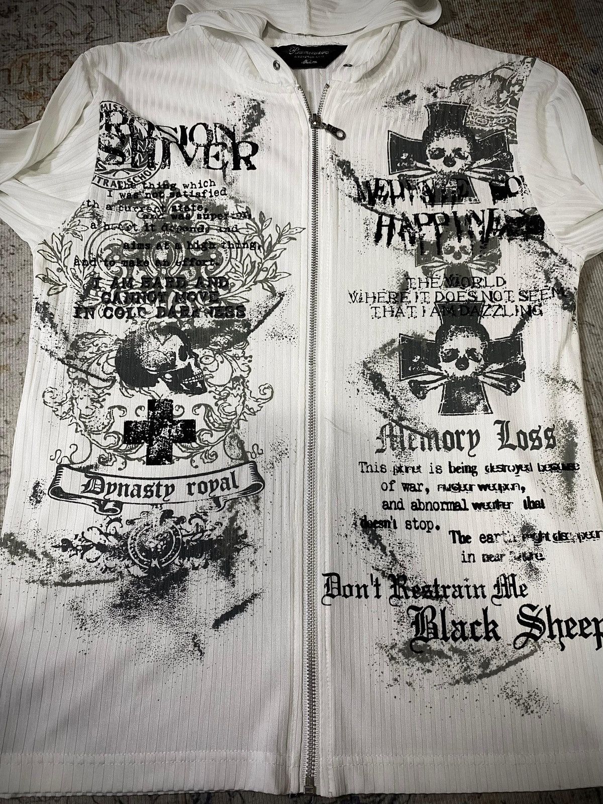 Beaumere Rare Beaumere Gothic Punk Poem Zip Hoodie Size US M / EU 48-50 / 2 - 3 Thumbnail