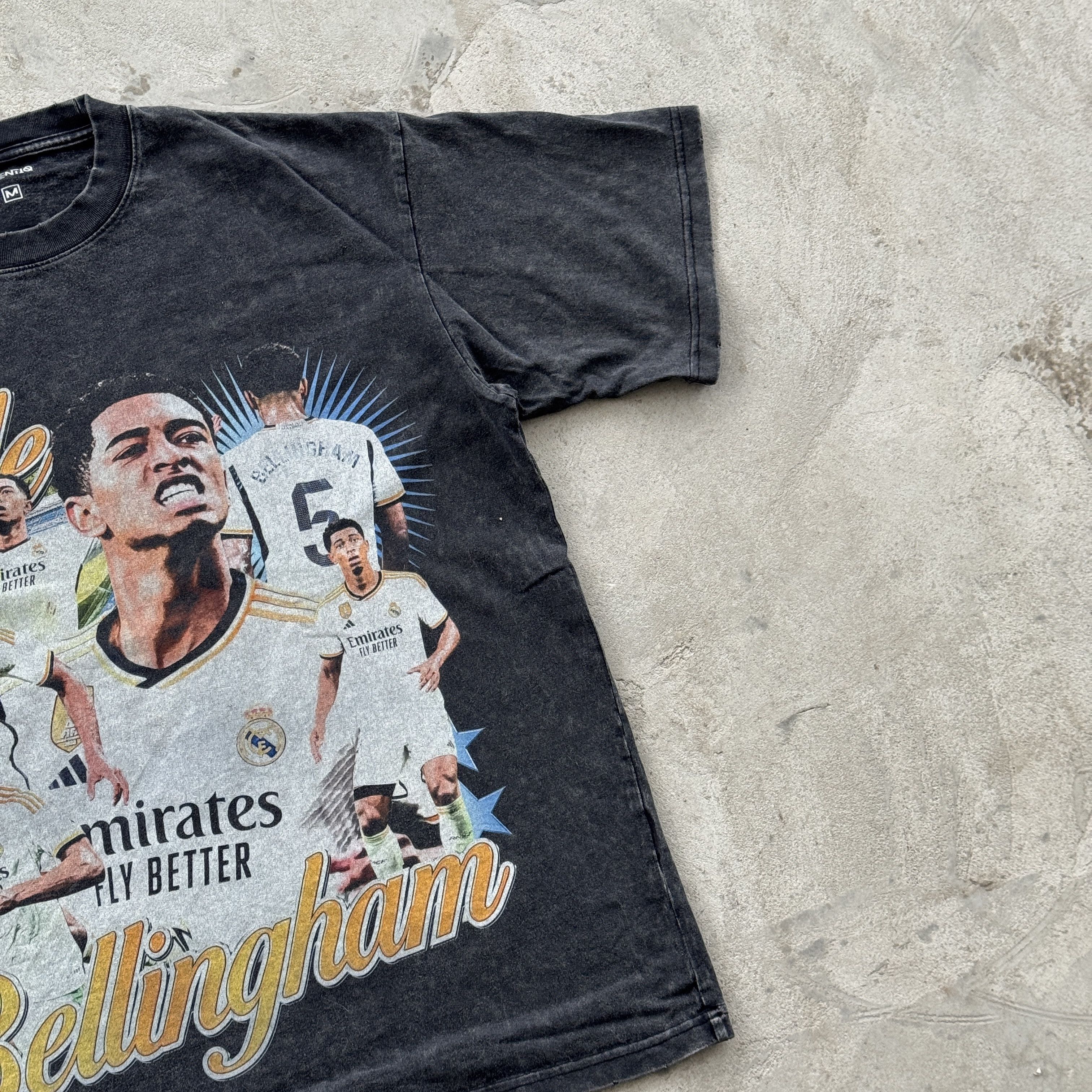 Vintage Vintage 90s Real Madrid Belligham Tee Y2K Size US M / EU 48-50 / 2 - 2 Thumbnail