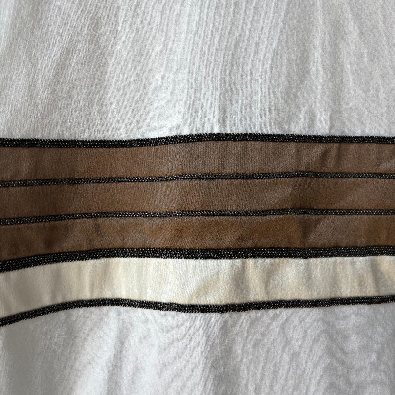 Brunello Cucinelli Brunello Cucinelli Stripe Short Sleeve T-Shirt Size M Size M / US 6-8 / IT 42-44 - 4 Thumbnail