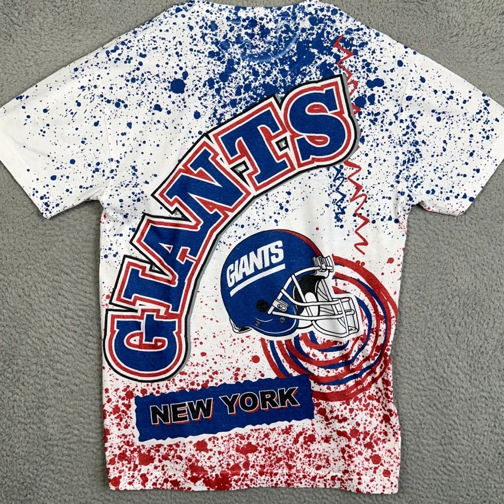 Mitchell & Ness VINTAGE New York Giants Mitchell Ness T-Shirt Mens S White Throwbacks Graphic Tee Size US S / EU 44-46 / 1 - 3 Thumbnail