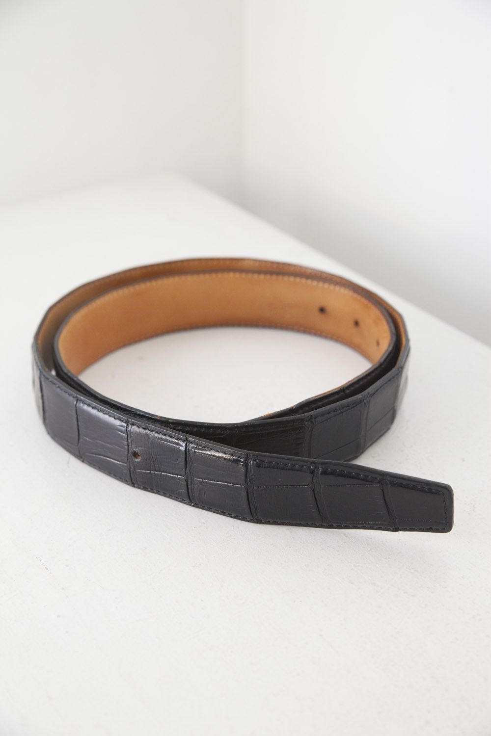 Other Zéle Paris crocodile belt w/ buckles Size 30 - 7 Thumbnail