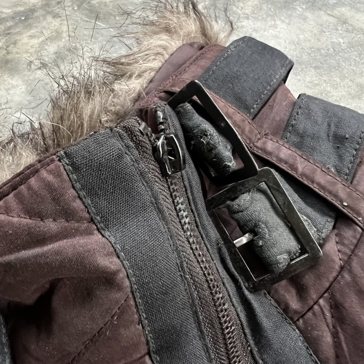 Japanese Brand 90s Crebar Garments B3 Padded Fur Bomber Jacket Size US L / EU 52-54 / 3 - 6 Thumbnail