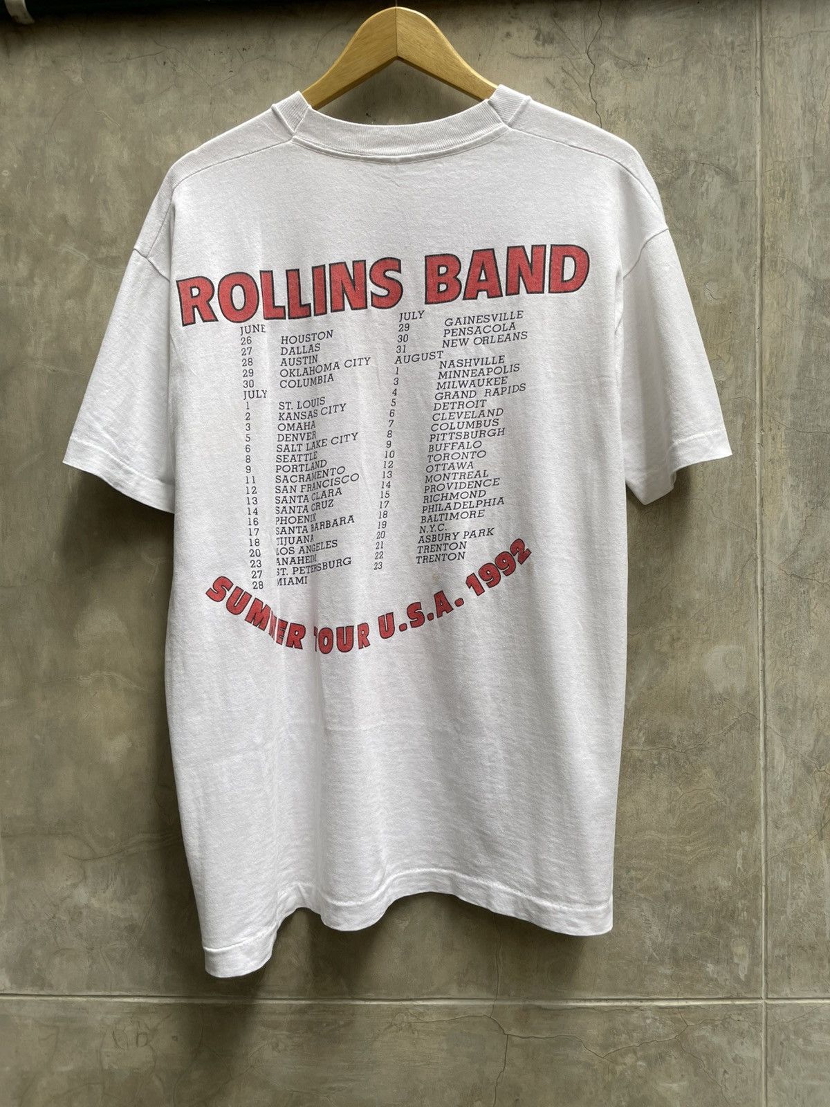 Band Tees Vintage ROLLINS BAND black flag hardcore band tee shirt L Size US L / EU 52-54 / 3 - 5 Thumbnail
