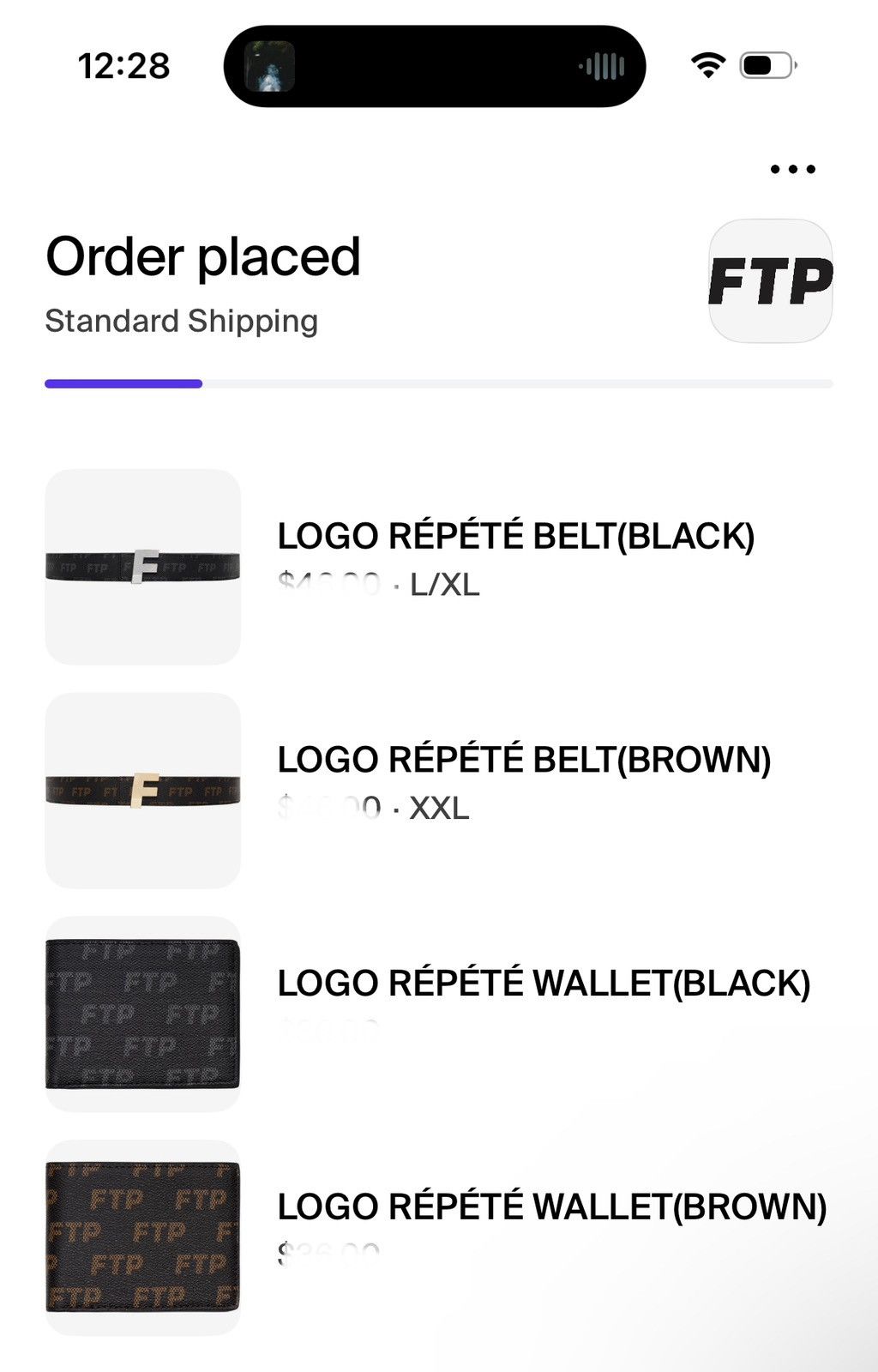 Fuck The Population FTP Logo Répété Wallet Brown Size ONE SIZE - 3 Thumbnail