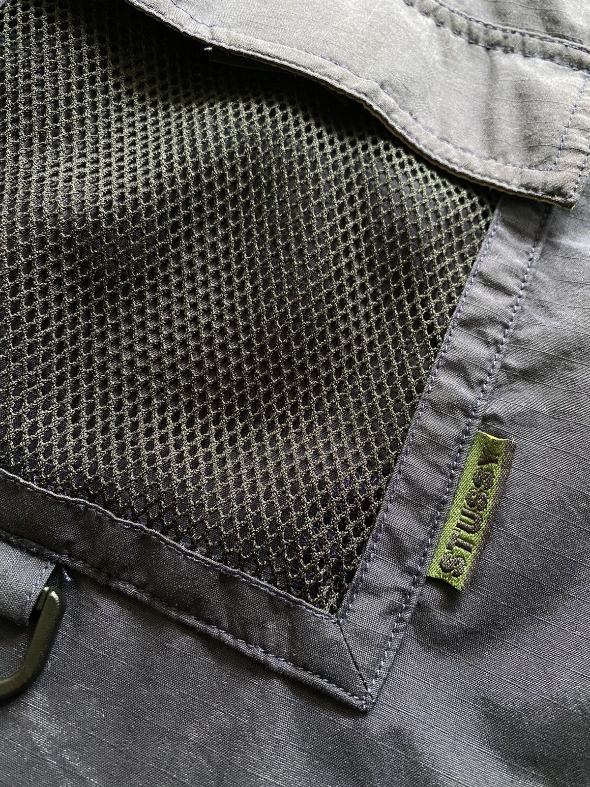 Stussy × Vintage [Rare!] 90s Vintage Stussy Hooded Nylon Jacket Size US L / EU 52-54 / 3 - 4 Thumbnail