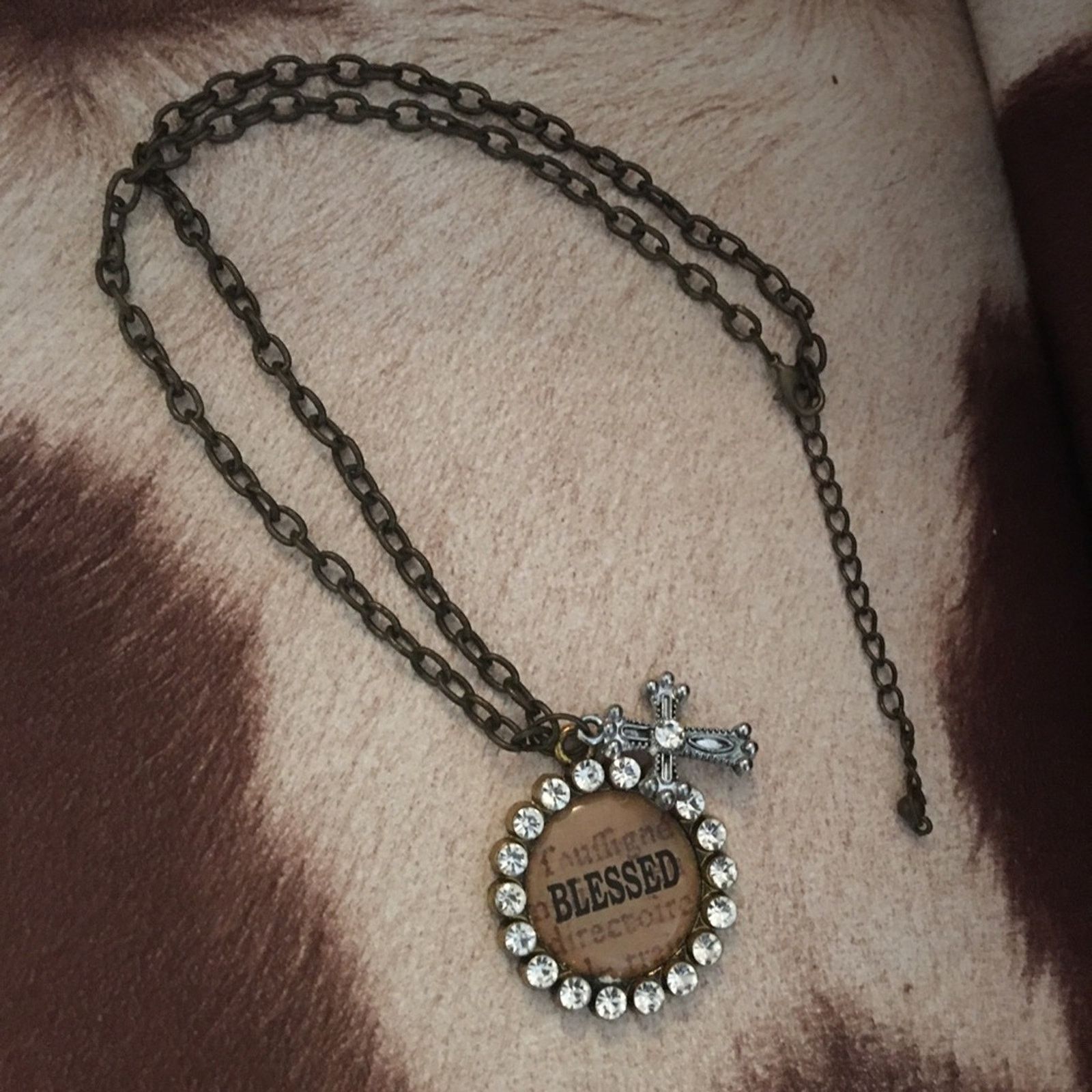 Jewelry Monarch Inspiration blessed pendant charm necklace Size ONE SIZE - 6 Thumbnail