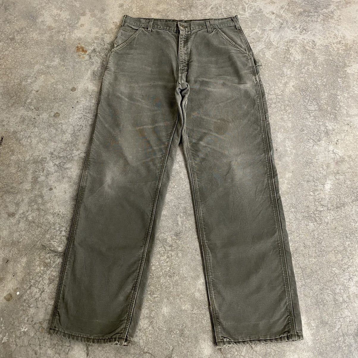 Carhartt Vintage Carhartt Blanket Lined Faded Carpenter Work Pants Size US 36 / EU 52 - 5 Thumbnail