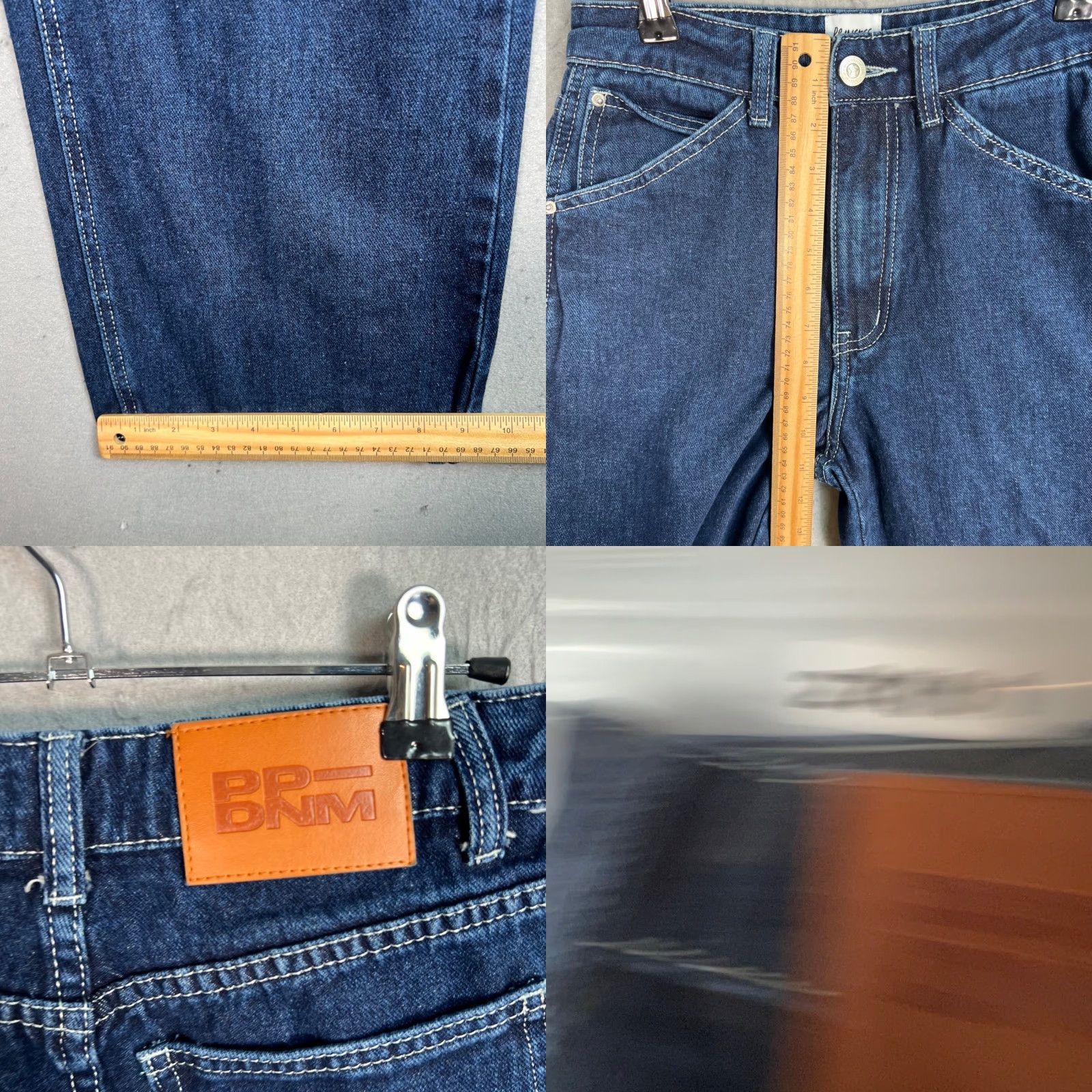 PRINCESS POLLY Princess Polly Womens Size 2 High-Waisted Straight Leg Denim Carpenter Jeans Size 26" / US 2 / IT 38 - 8 Thumbnail