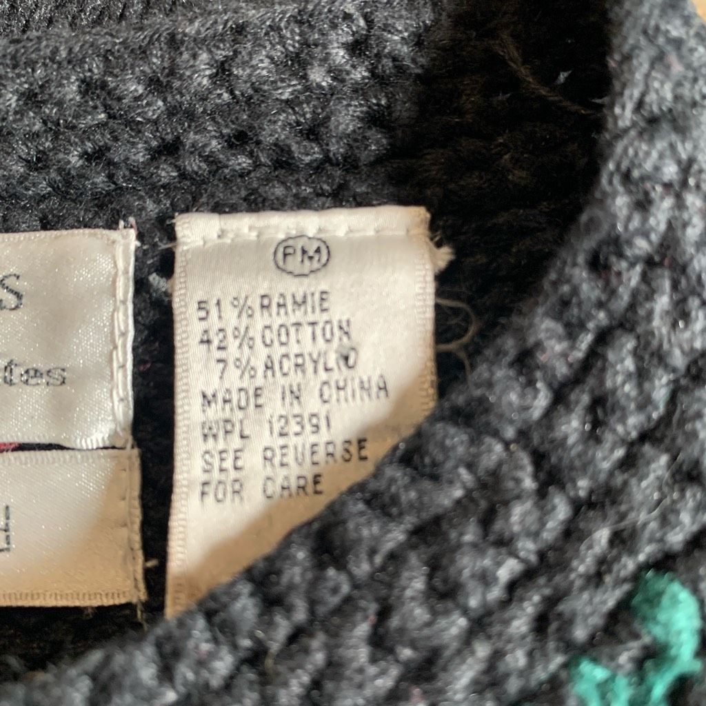 Northern Isles Vintage Northern Isles Hand-Knitted Floral Cardigan Sweater Size M / US 6-8 / IT 42-44 - 10 Thumbnail
