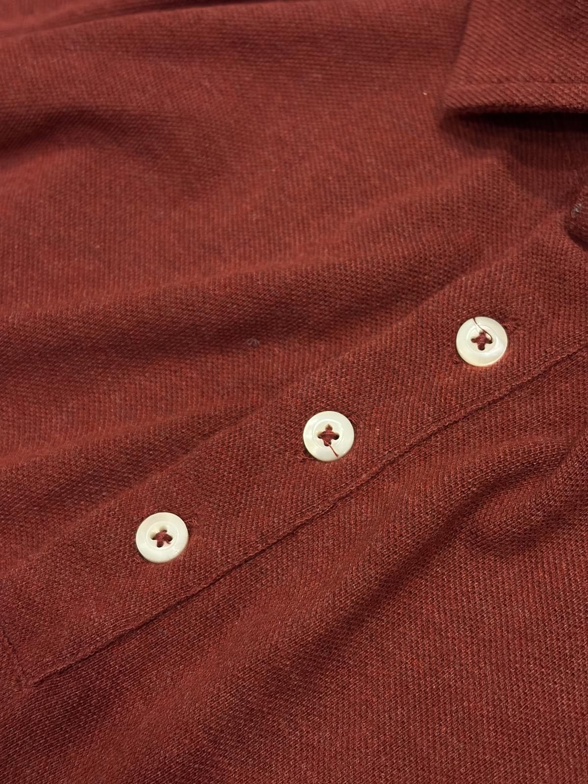 Brunello Cucinelli Brunello Cucinelli Dusty Rose Long-Sleeve Polo Size US XL / EU 56 / 4 - 3 Thumbnail