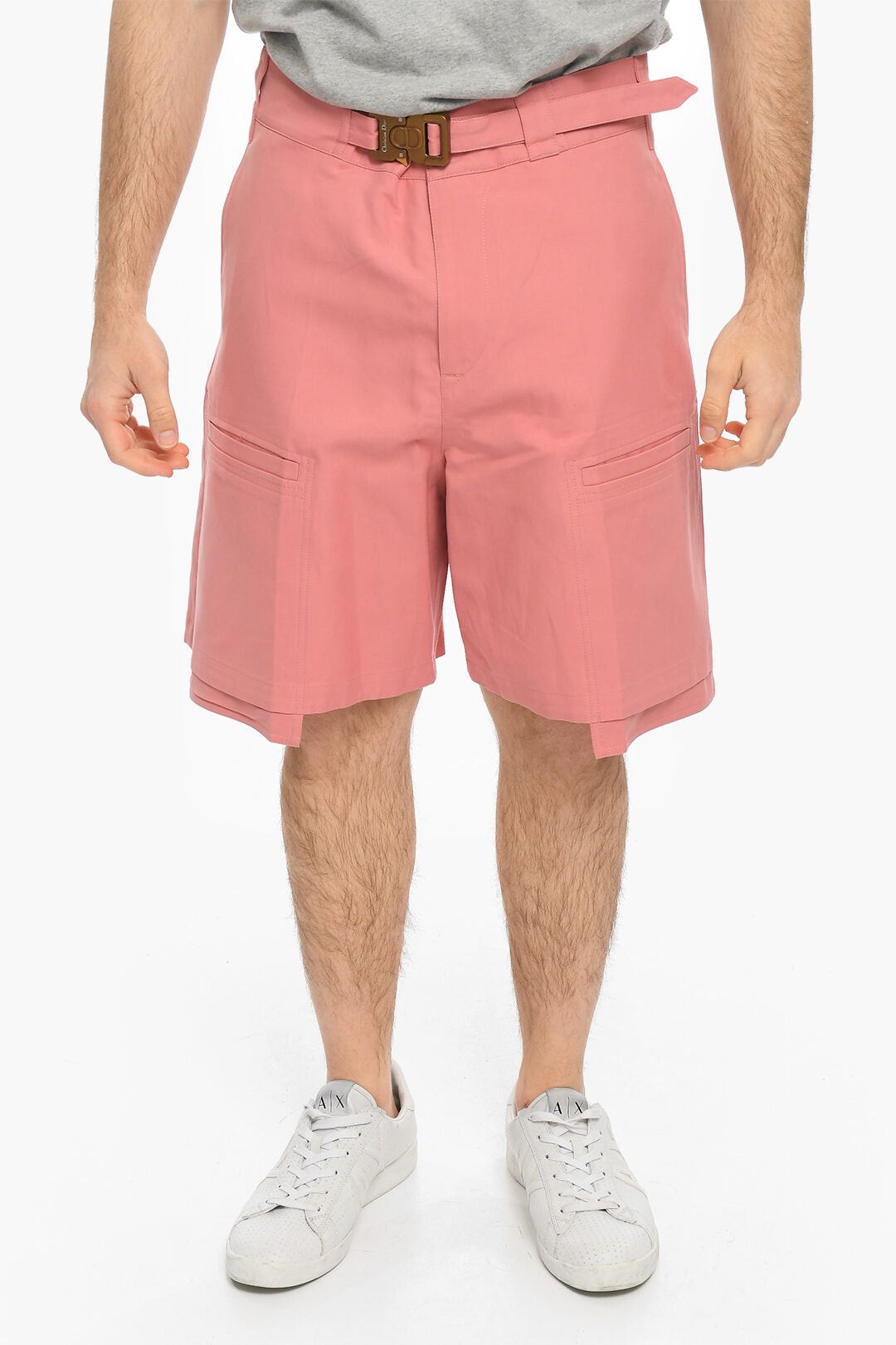 Dior Cotton Cargo Shorts with Gold Closure Size US 32 / EU 48 - 1 Thumbnail