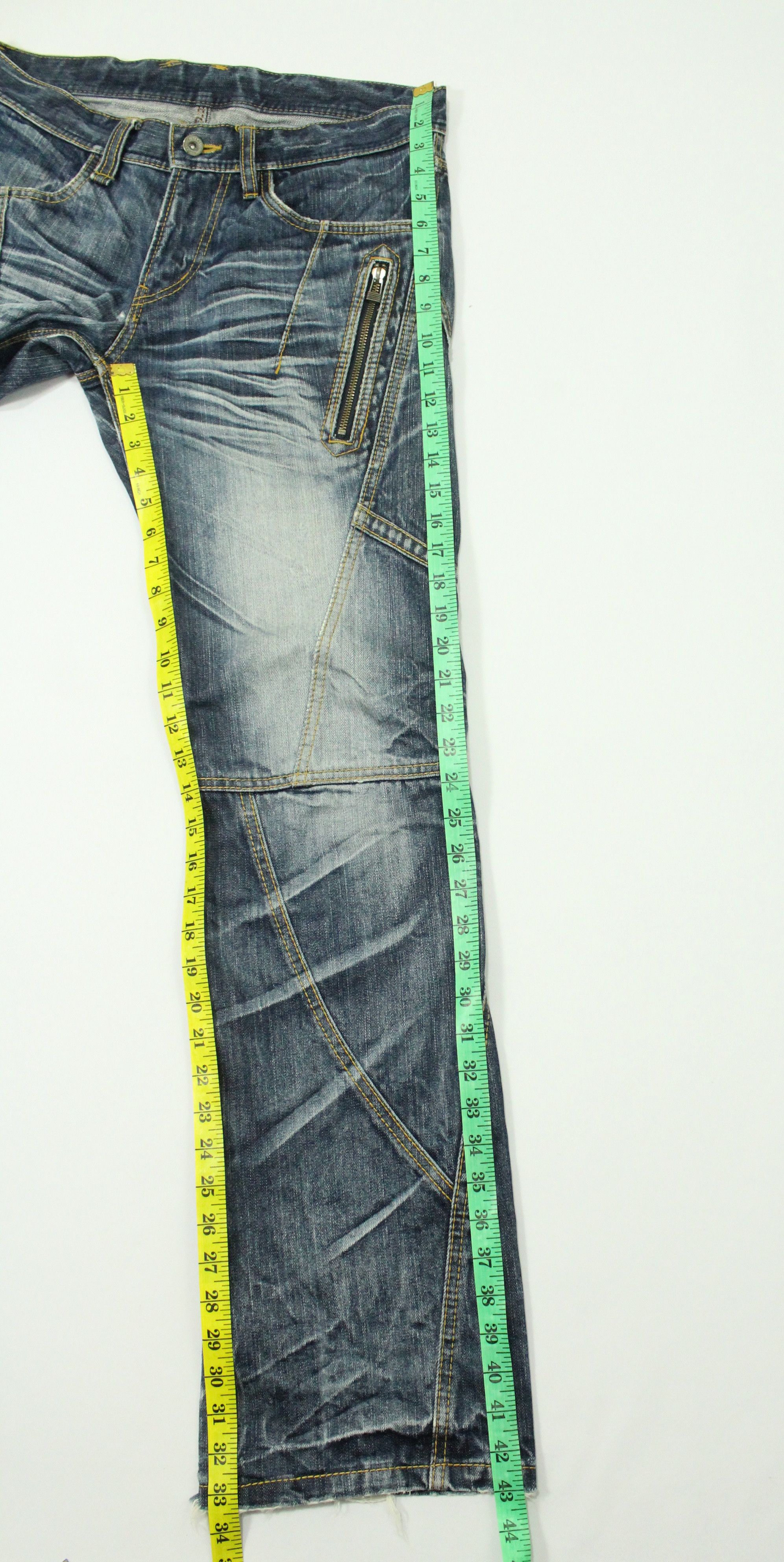 Matsuda Flared NICOLE HIDEAWAYS Denim Distressed kAPITAL LGB Style Size US 32 / EU 48 - 24 Thumbnail