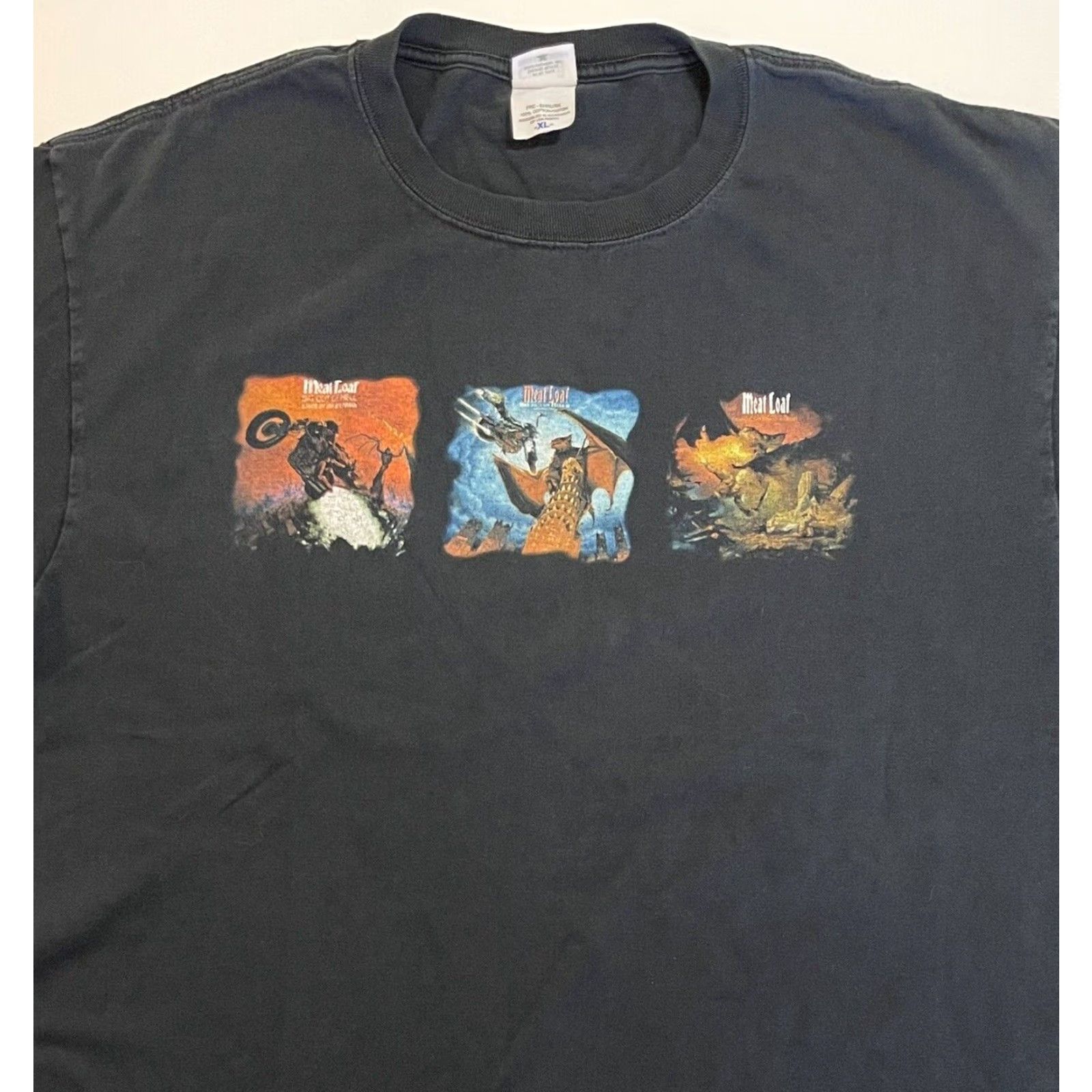 Anvil VINTAGE Meat Loaf Seize The Night Concert T-Shirt 90s Music Mens Size L Black Size US L / EU 52-54 / 3 - 2 Thumbnail