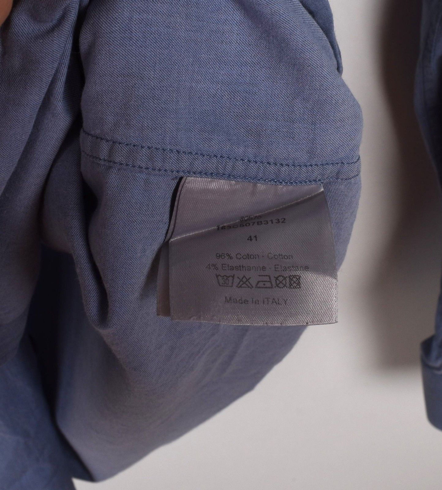 Dior Dior Homme Men Shirt Bee Light Blue Size 41/M, S1688 Size US M / EU 48-50 / 2 - 6 Thumbnail
