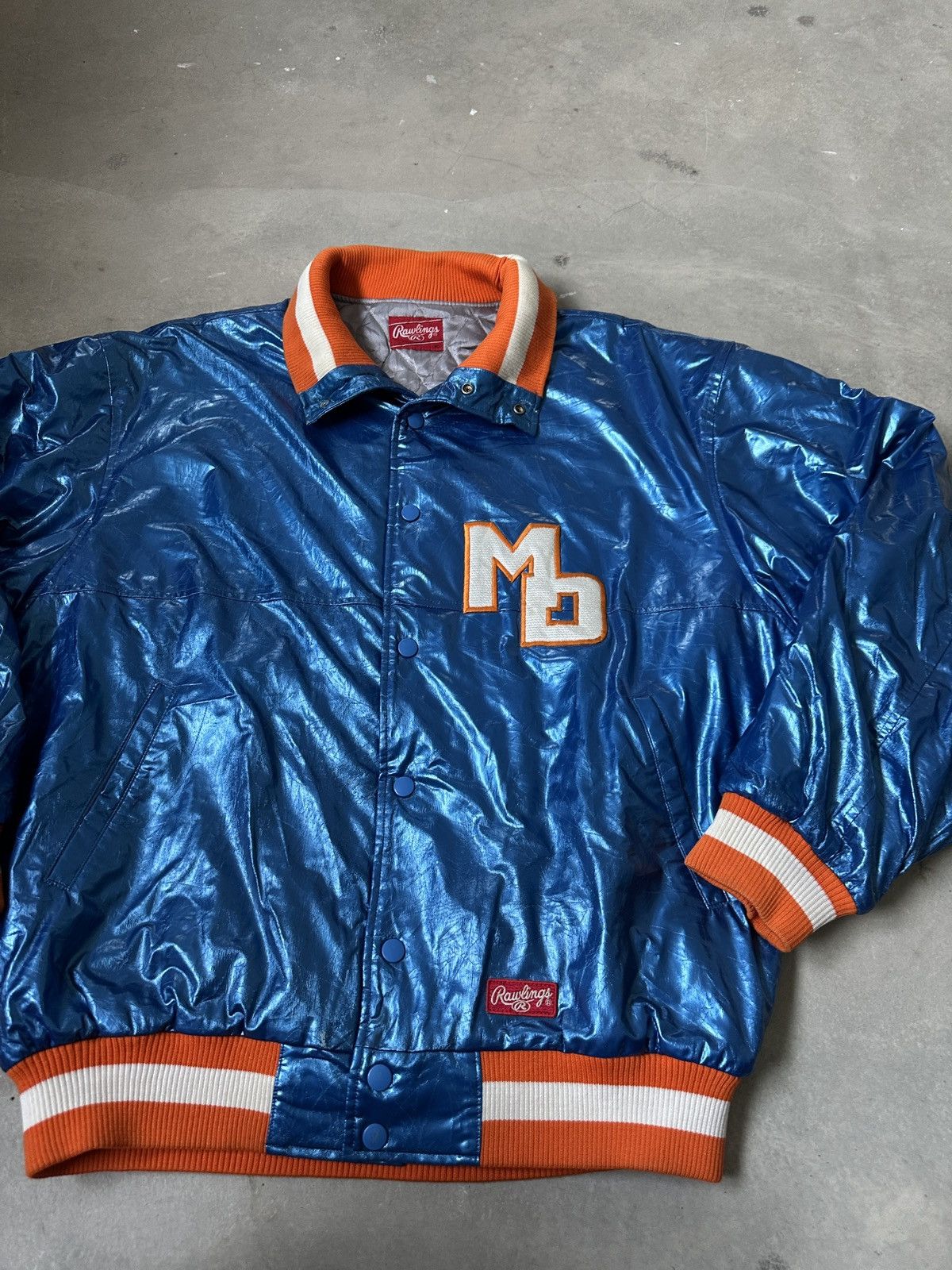 Japanese Brand VINTAGE RAWLINGS BASEBALL JACKET Size US XL / EU 56 / 4 - 3 Thumbnail