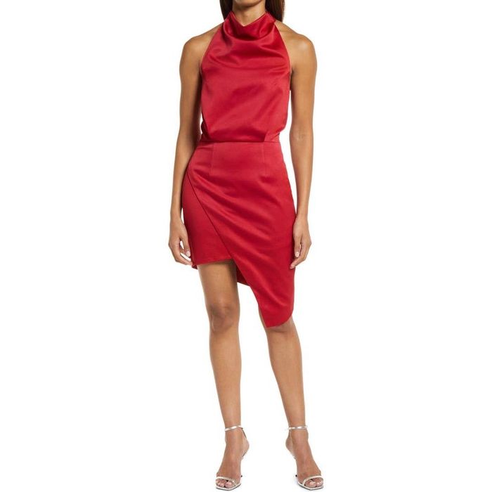 Roselyn Embroidered Midi Dress In Red by Elliatt