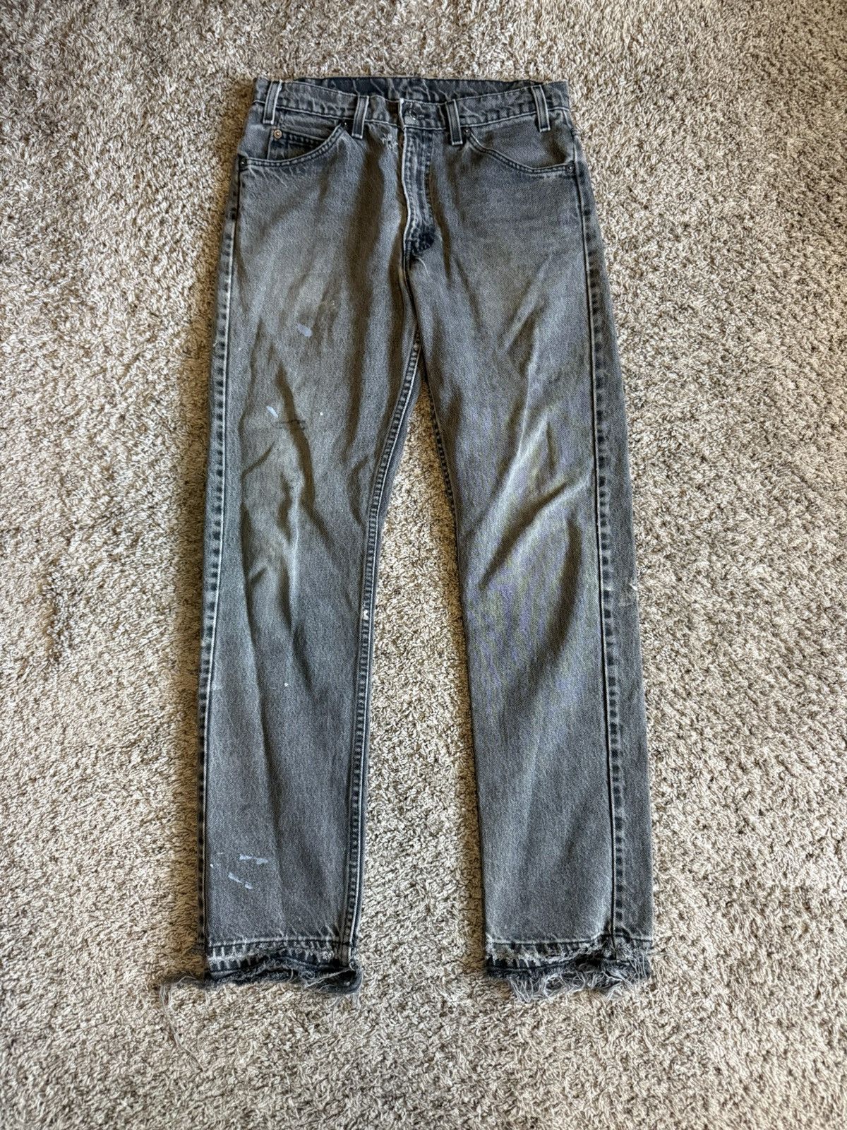 Levi's Vintage Thrashed Orange Tab Black Levi 505 Size US 30 / EU 46 - 1 Thumbnail