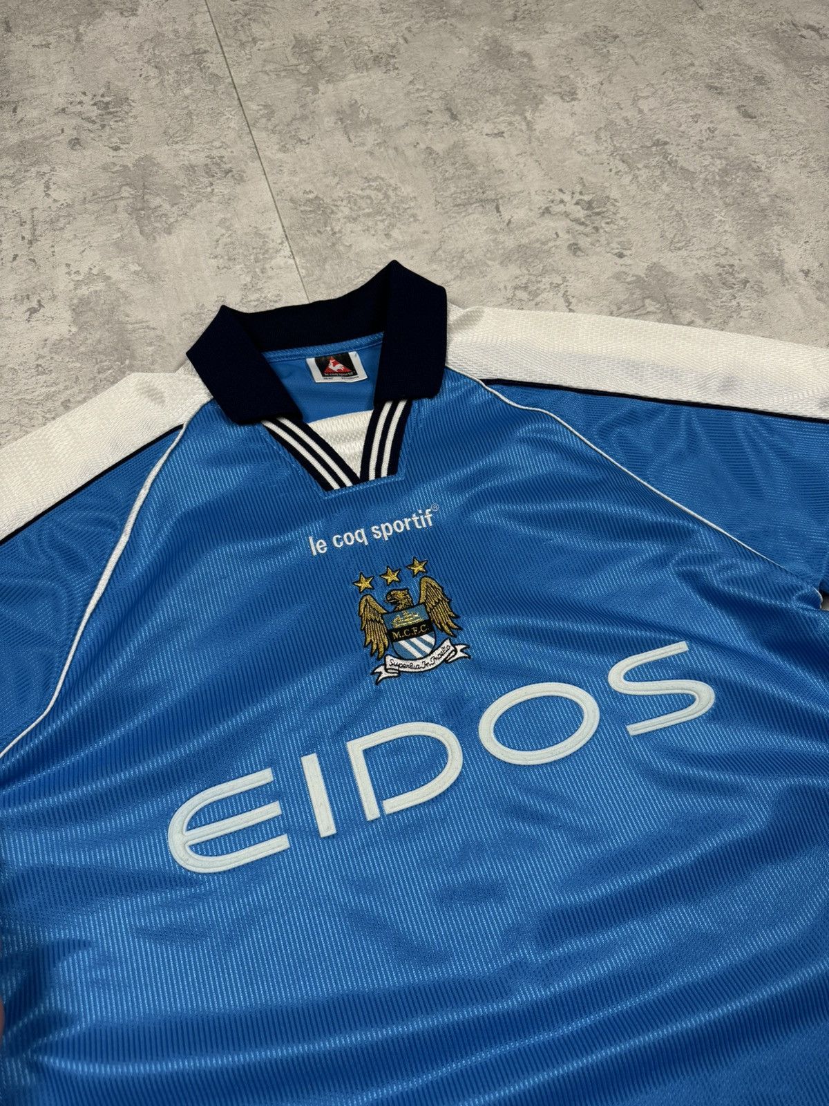 Vintage Vintage 1999-2001 Manchester City Vintage Home Shirt Jersey Size US L / EU 52-54 / 3 - 5 Thumbnail