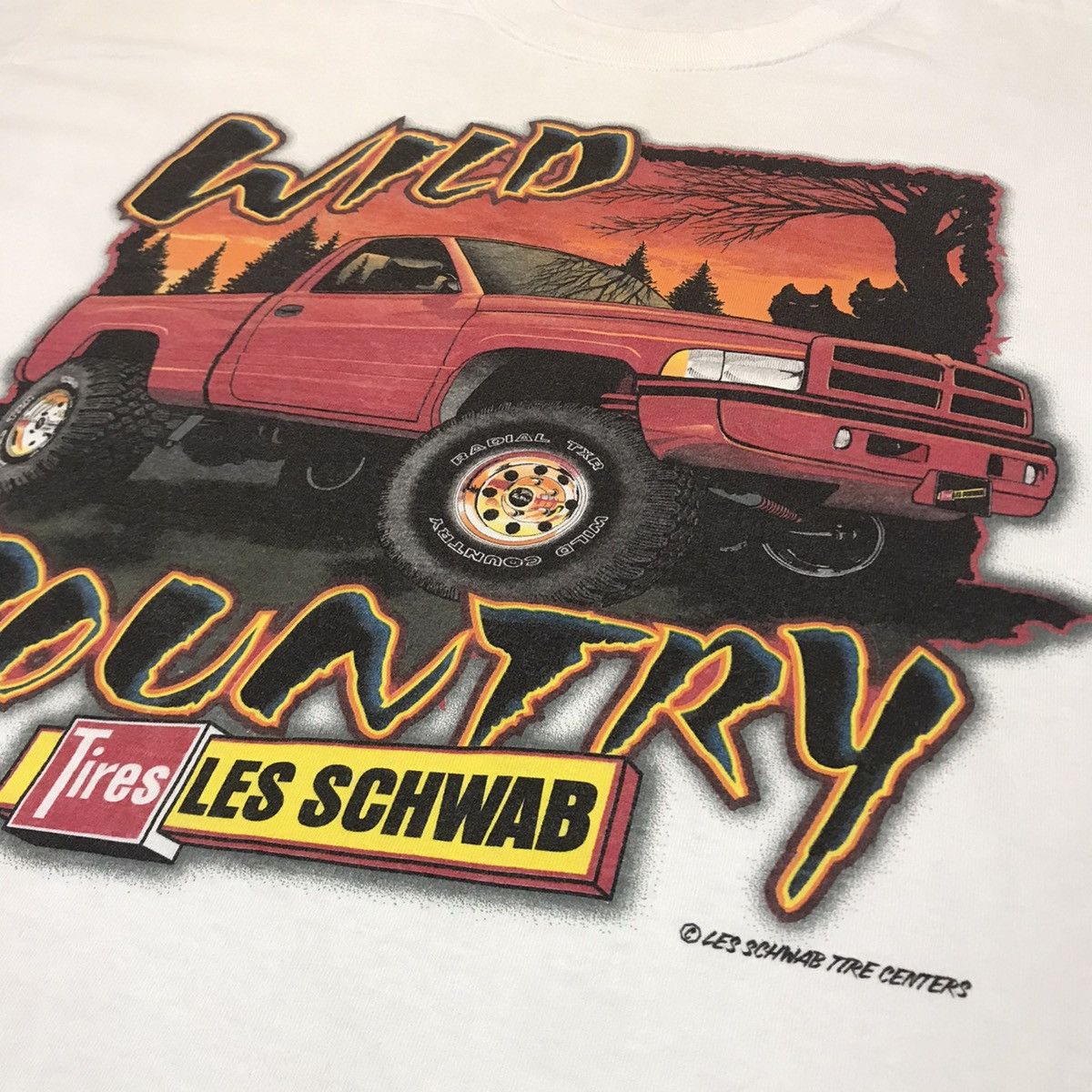 Vintage VINTAGE Y2k WILD COUNTRY TIRES CENTER RARE TEE Size US XL / EU 56 / 4 - 3 Thumbnail