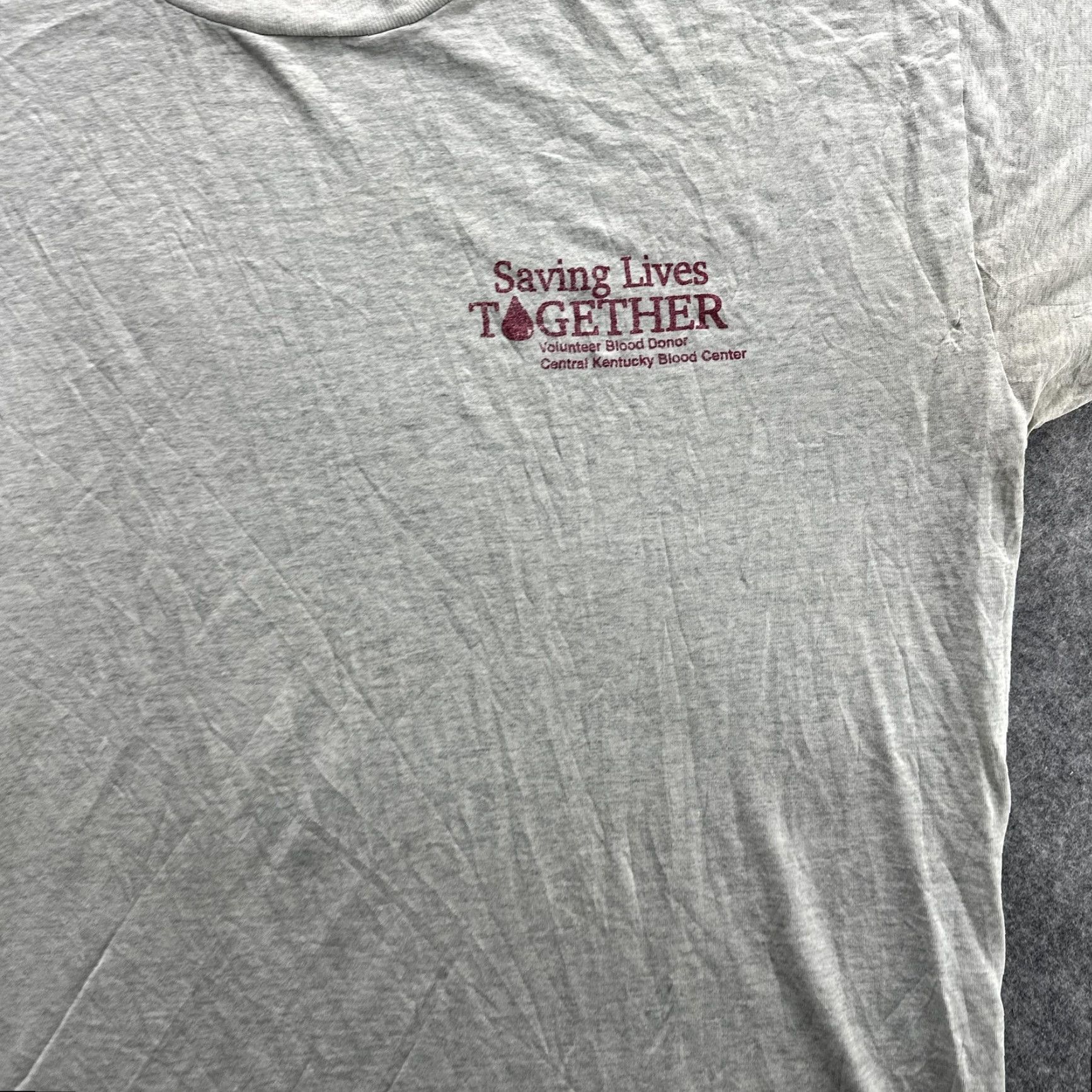 Vintage Saving Lives Together Shirt Mens Large Gray Volunteer Blood Donor Central Kentucky Shirt Mens Large Gray Volunteer Blood Donor Central Kentucky Size US L / EU 52-54 / 3 - 5 Thumbnail